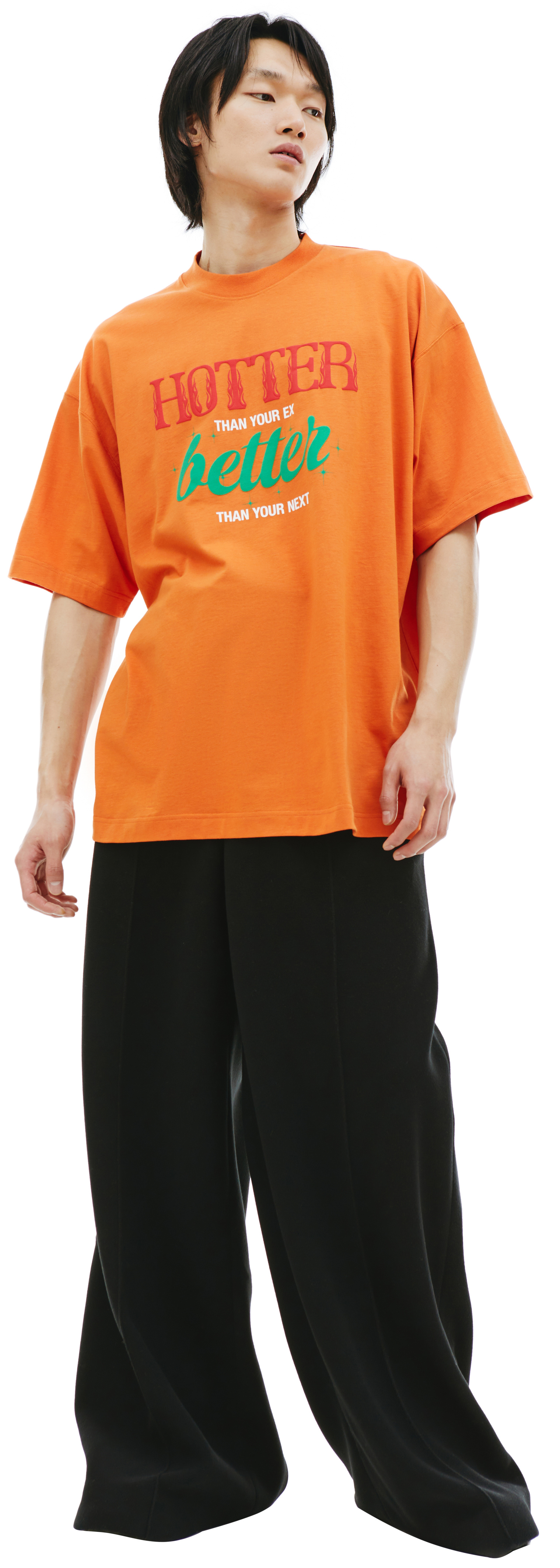 VETEMENTS Оверсайз футболка \'Hotter Than Your Ex\'