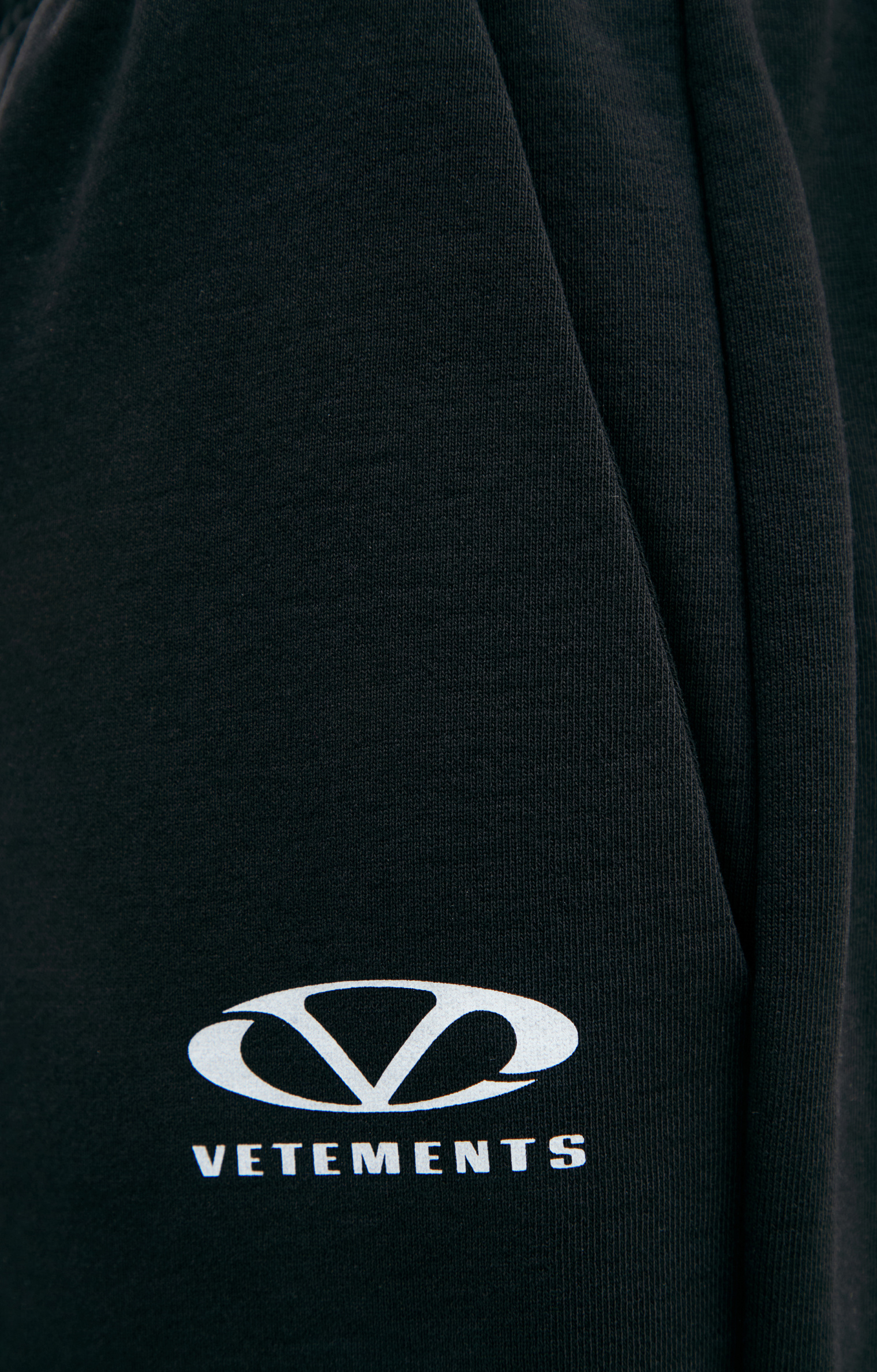 VETEMENTS Черные брюки с логотипом