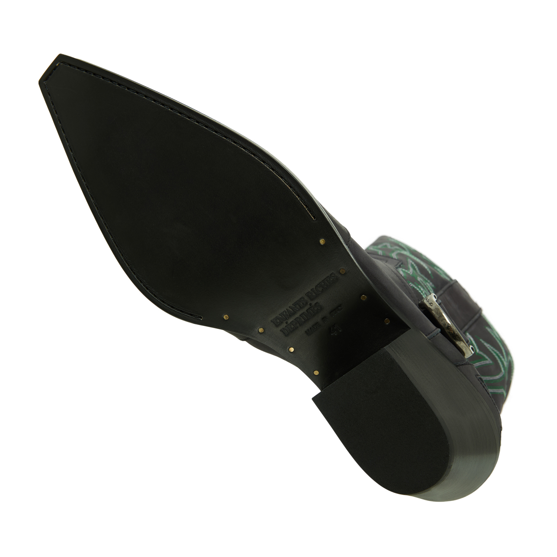 Enfants Riches Déprimés Кожаные сапоги с вышивкой