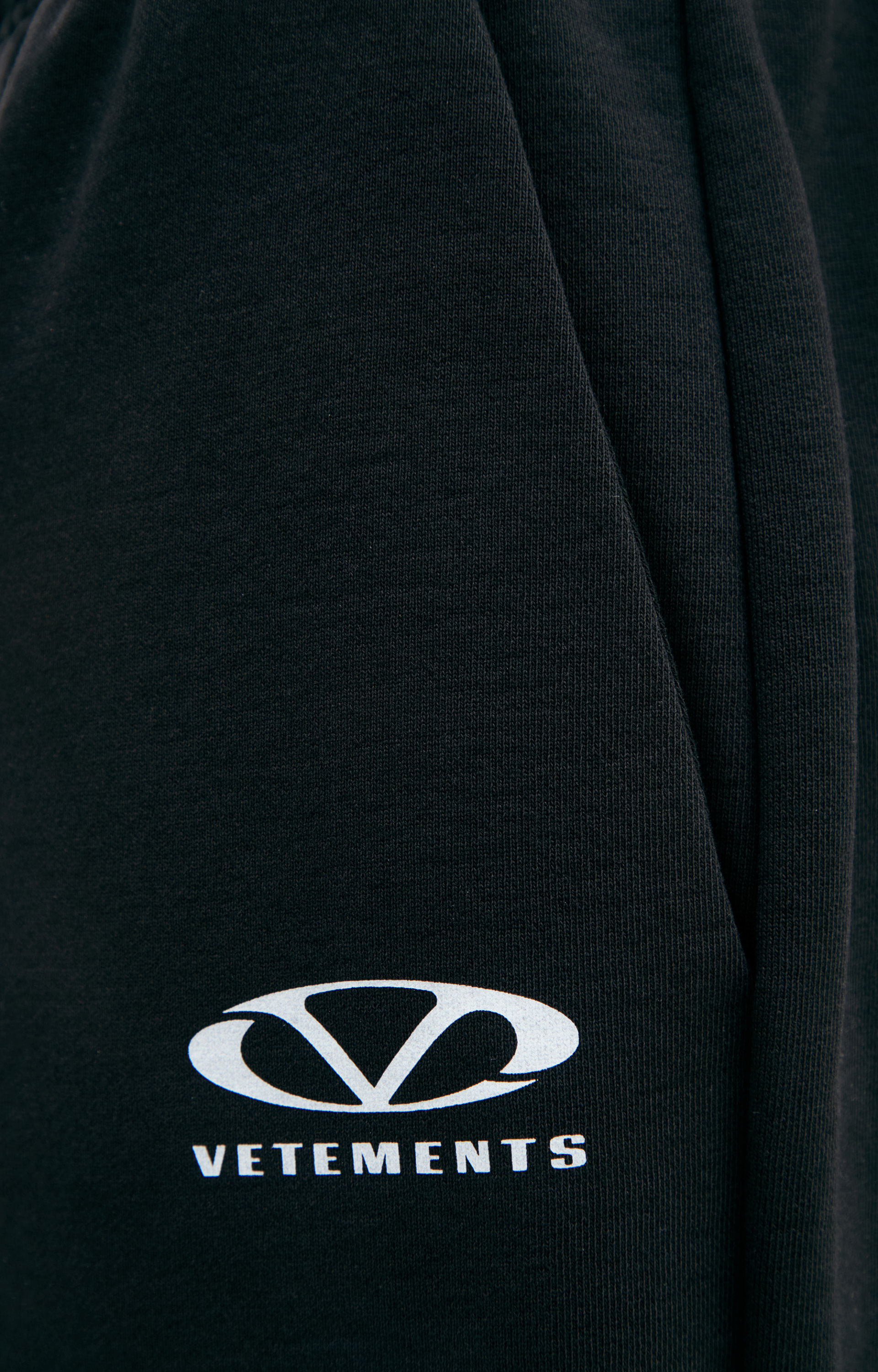 VETEMENTS Черные брюки с логотипом
