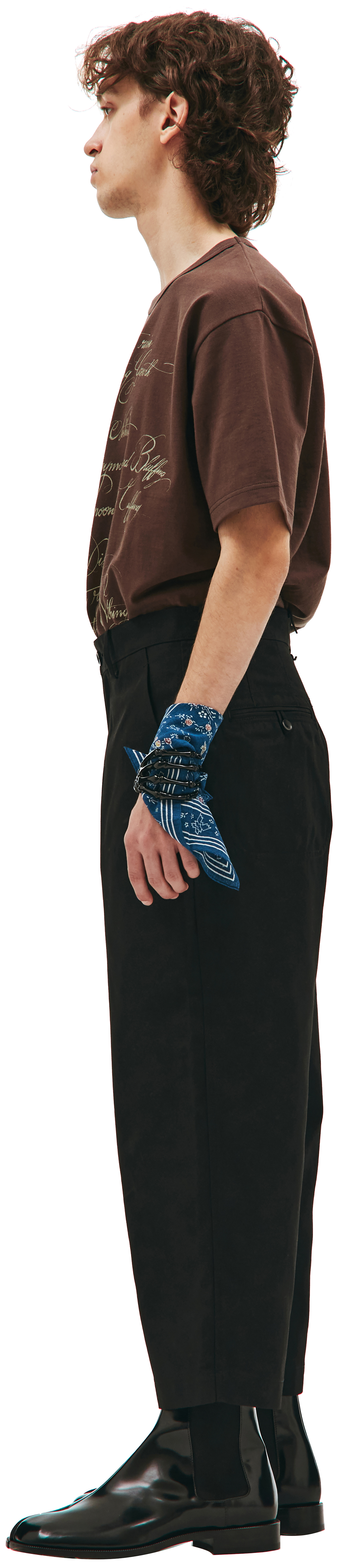 Junya Watanabe Укороченные брюки черного цвета