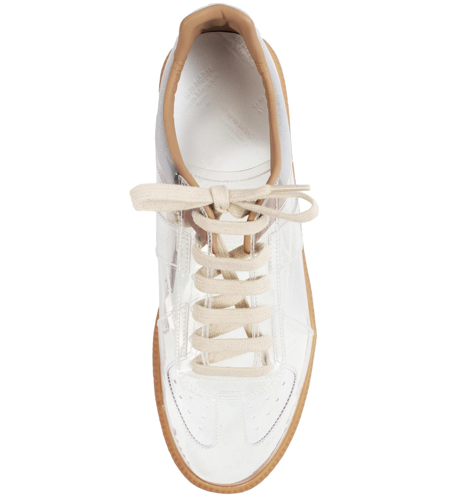Maison Margiela Прозрачные кеды Replica с серым задником