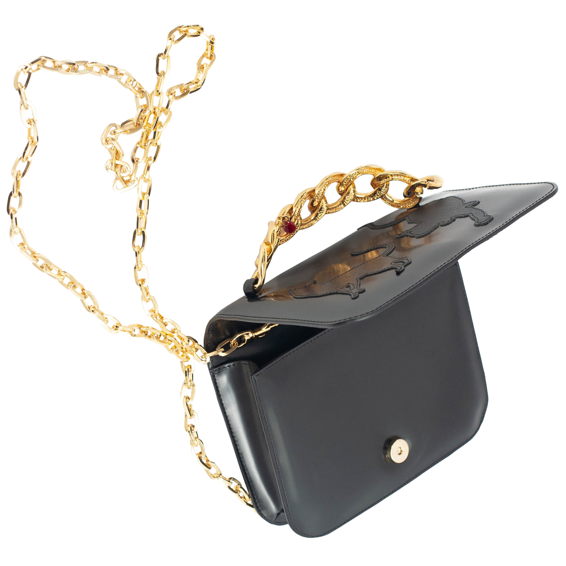 Undercover Кожаная сумка с аппликацией