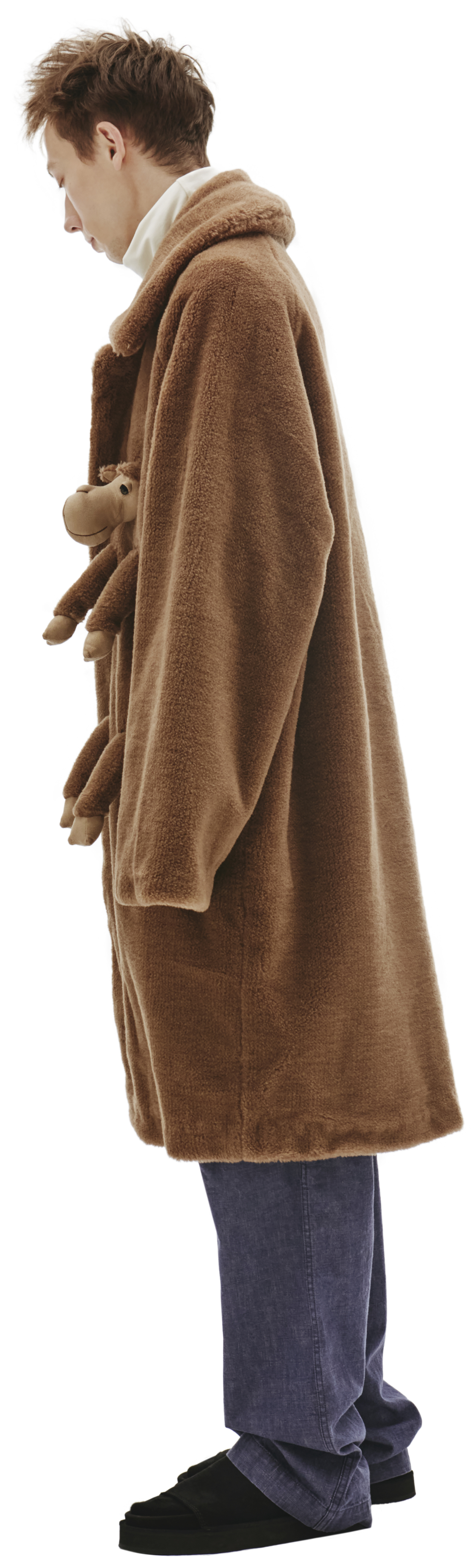 Doublet Пальто из верблюжьей шерсти с пришитой игрушкой