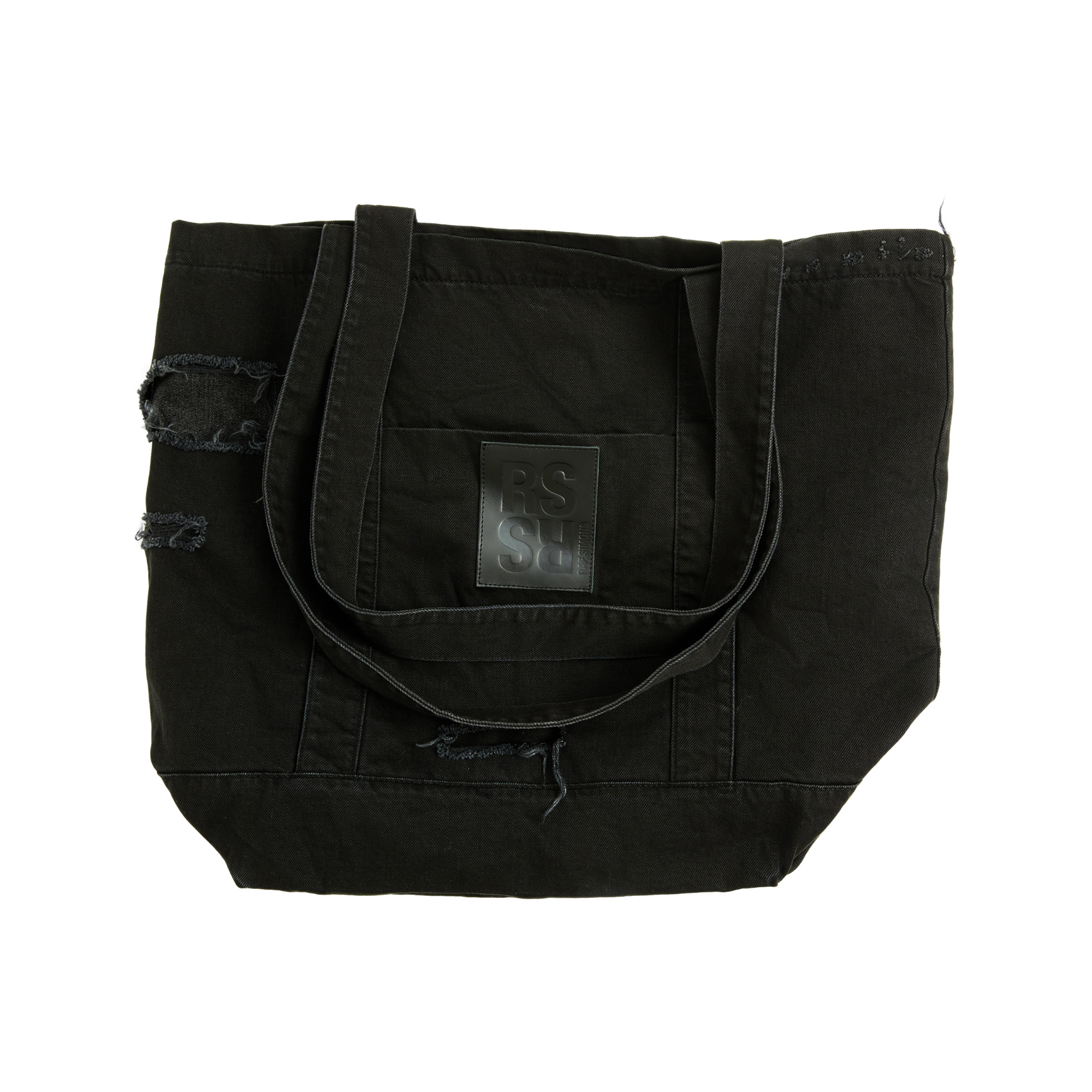 Raf Simons Рваная сумка шоппер с логотипом