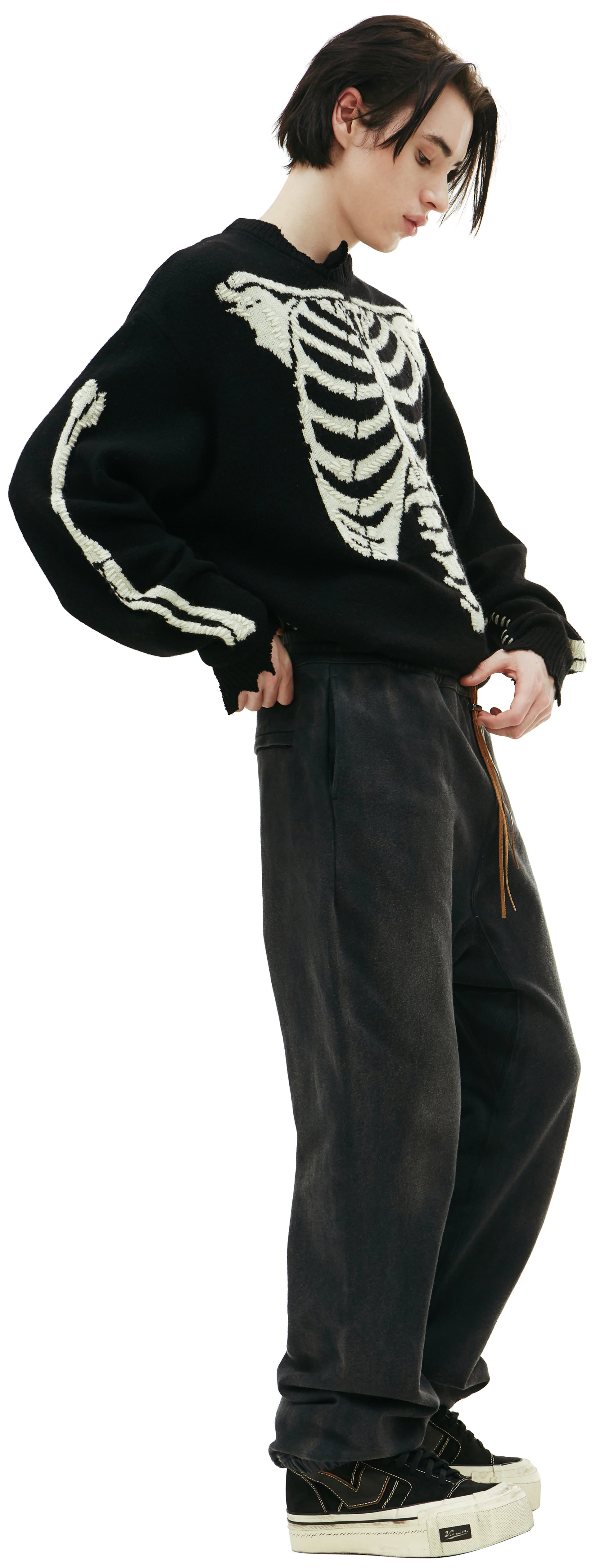 Children of the discordance Спортивные брюки с кожаным шнурком