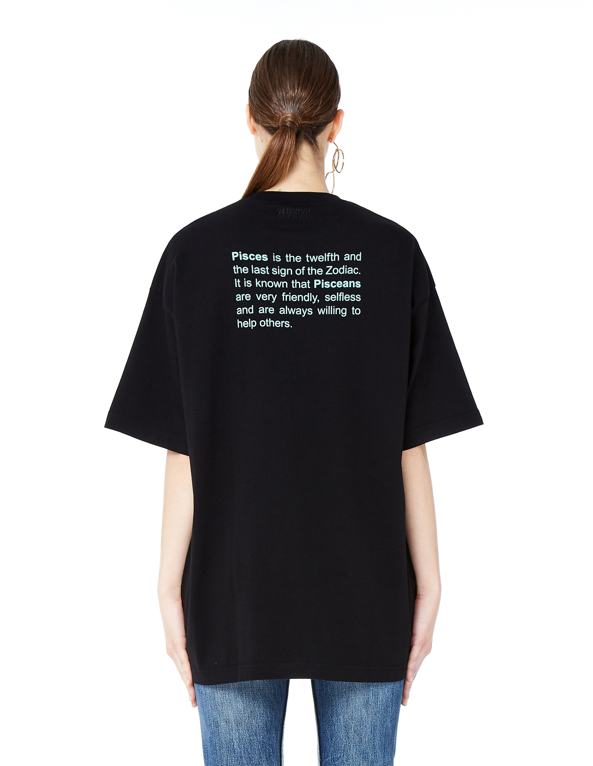 VETEMENTS Футболка из хлопка \'Рыбы\'