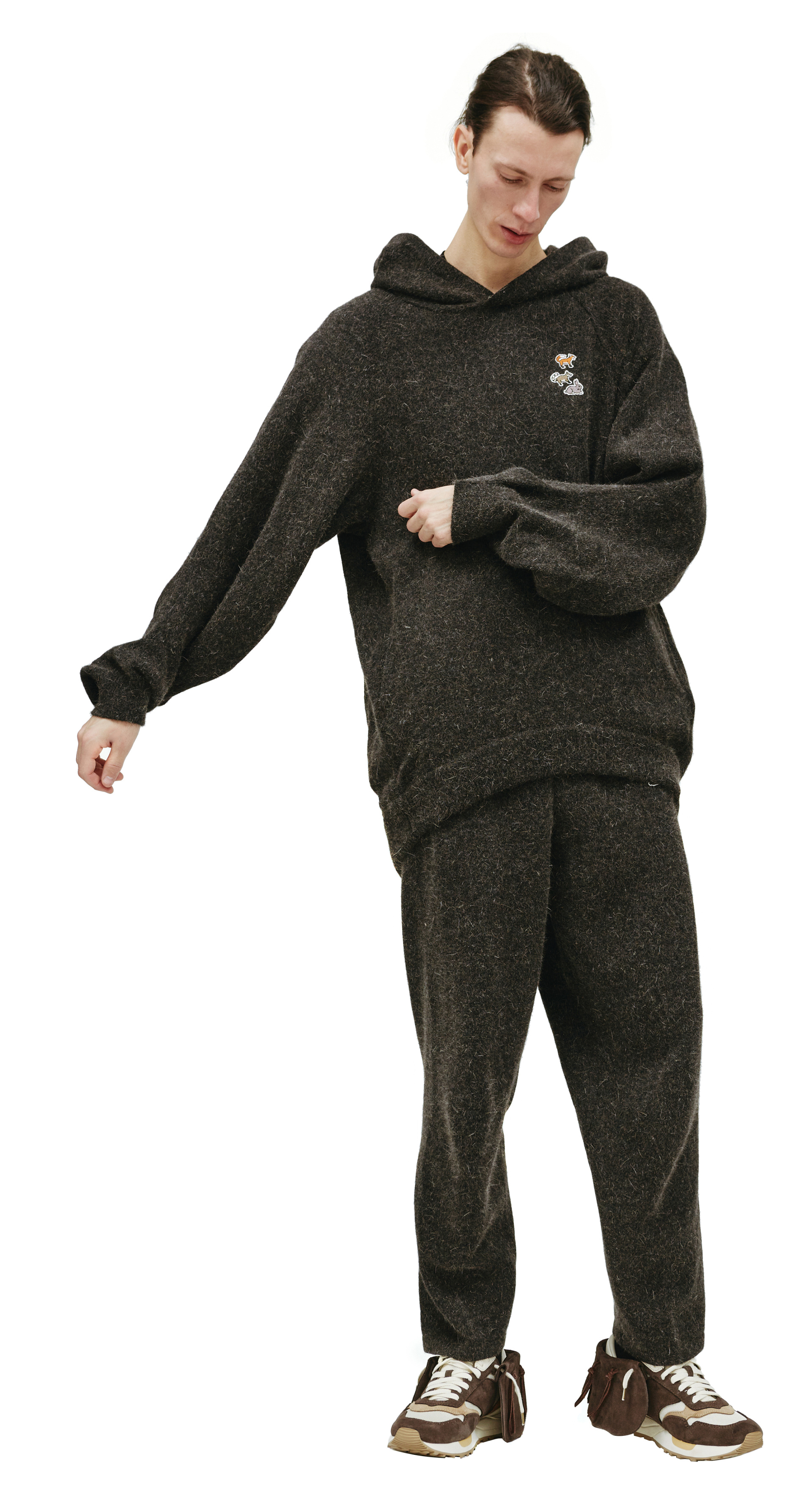 Doublet Шерстяное худи с вышивкой