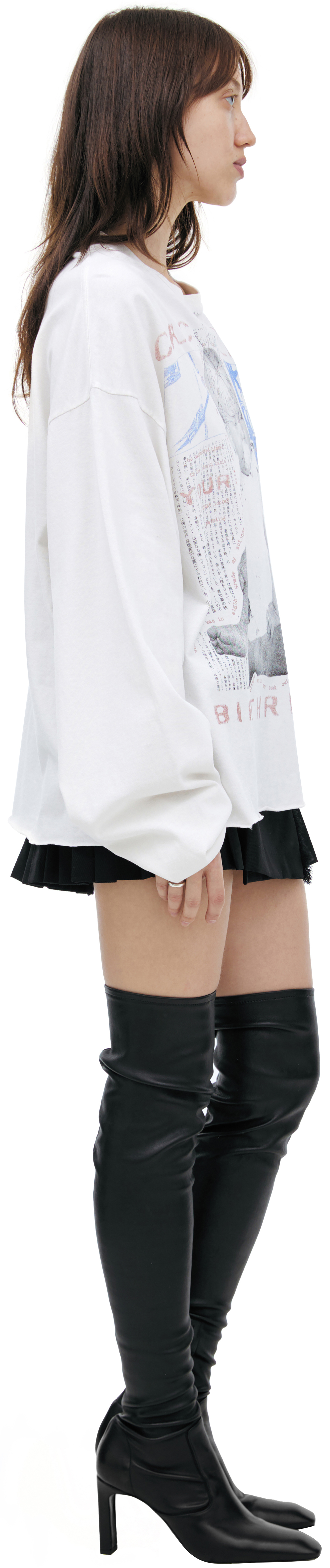 Enfants Riches Déprimés Белый лонгслив с принтом