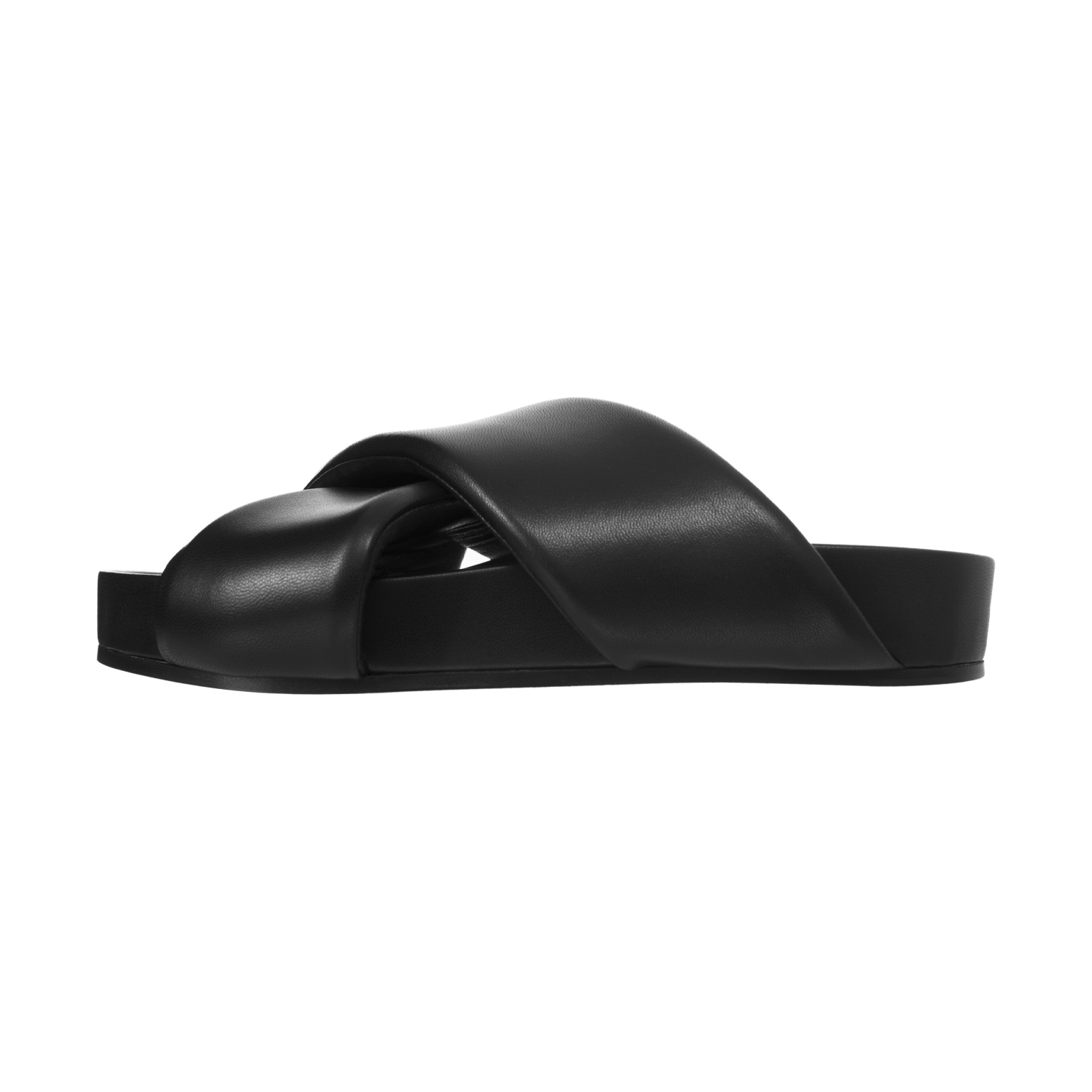 Jil Sander Черные сандалии из кожи