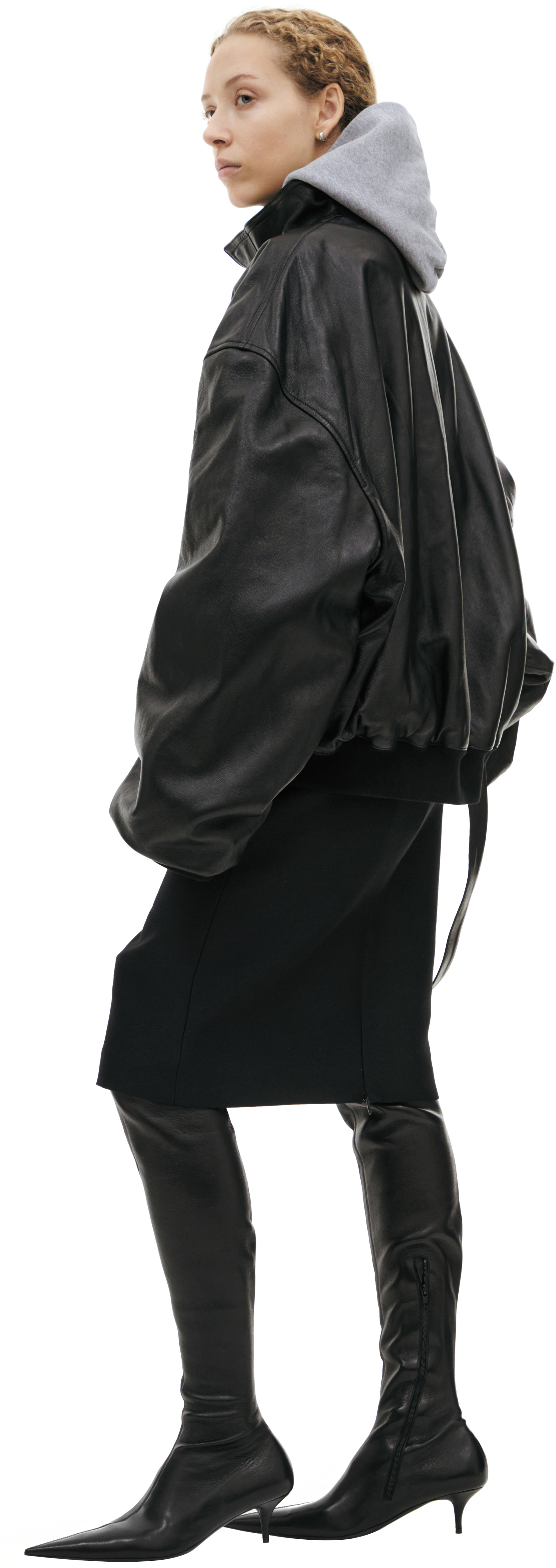 Balenciaga Черная куртка из кожи