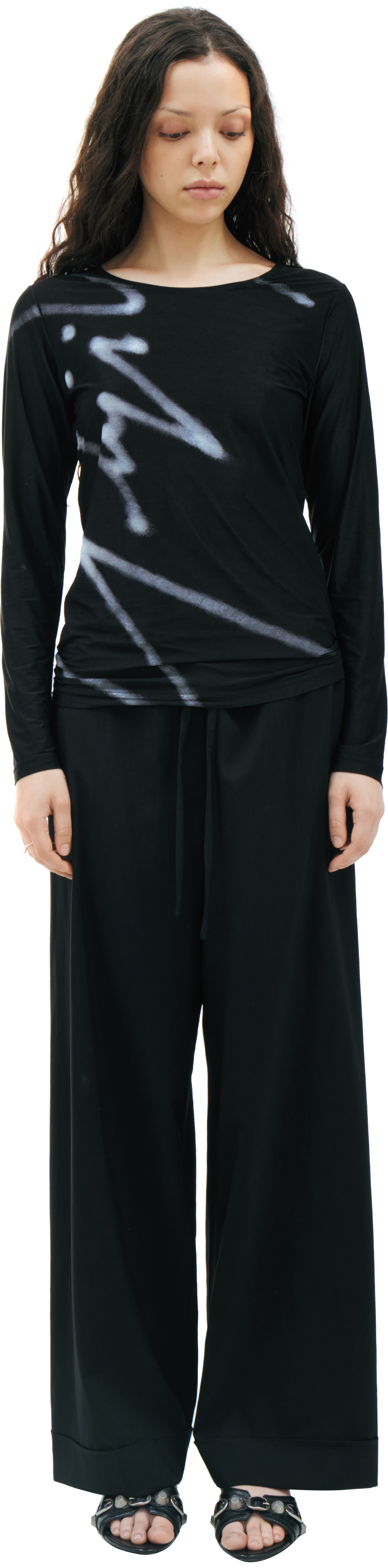 Yohji Yamamoto Лонгслив с подписью