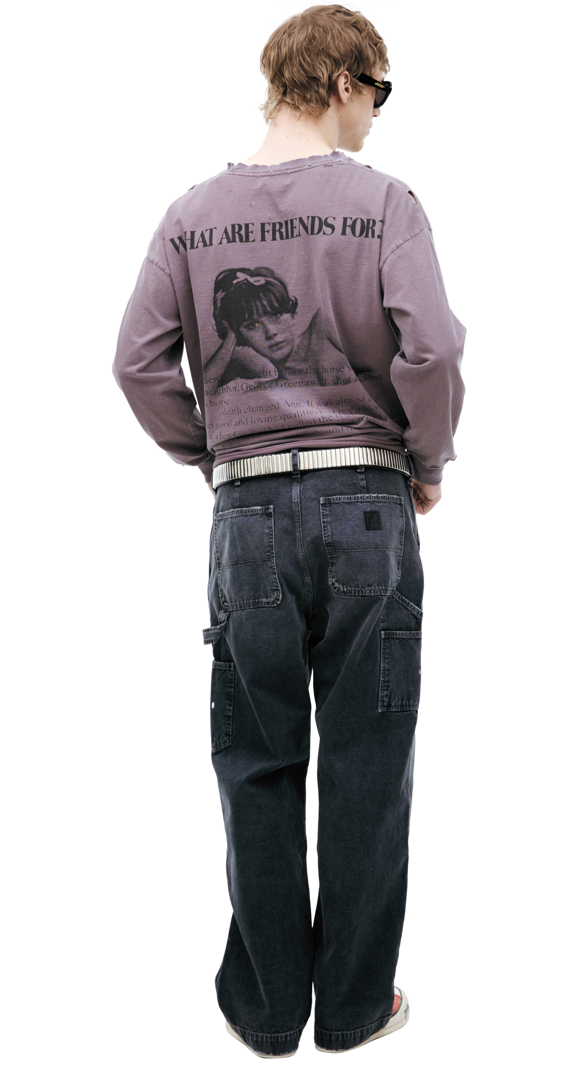 Enfants Riches Déprimés Джинсы с эффектом краски