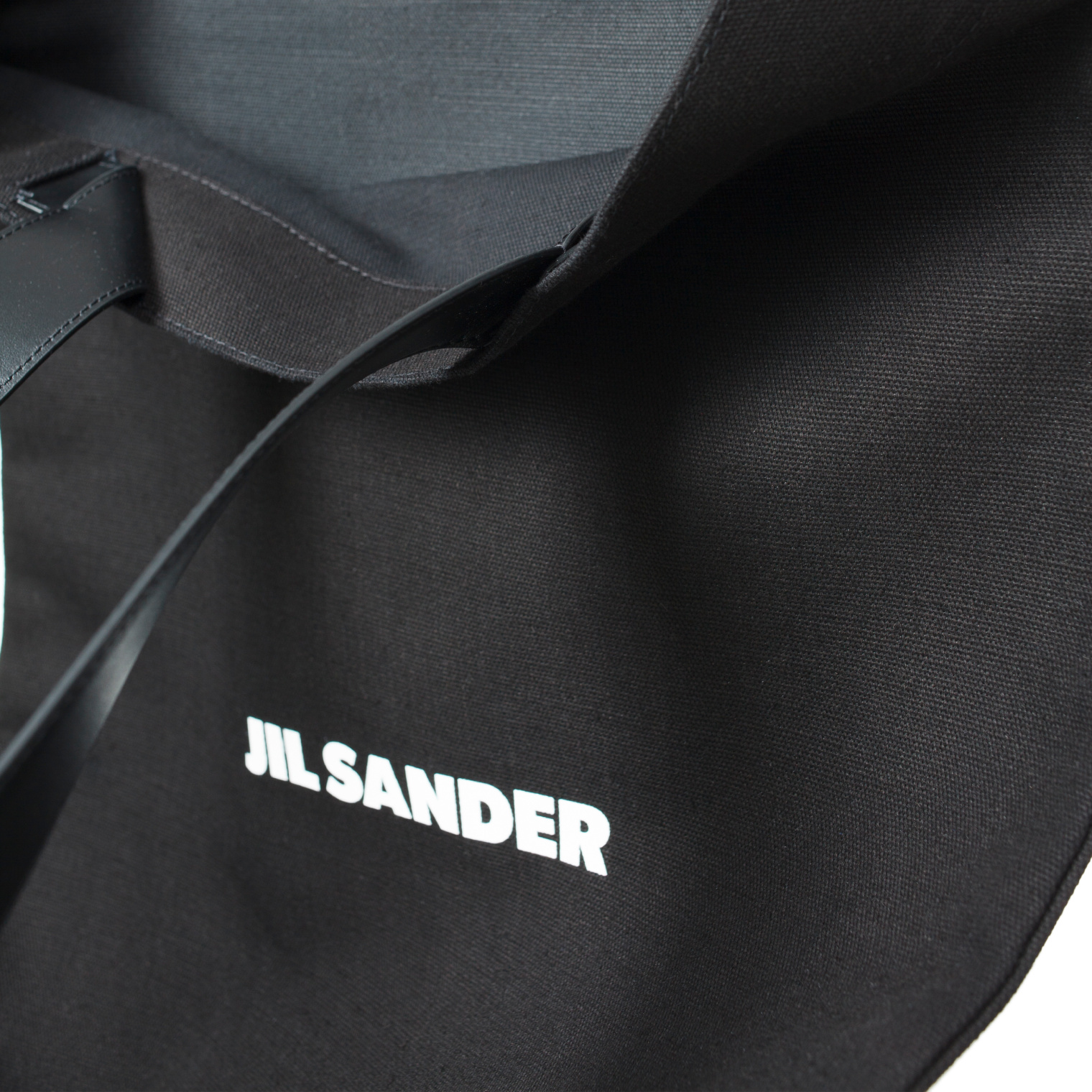 Jil Sander Сумка-шоппер с кожаными ручками
