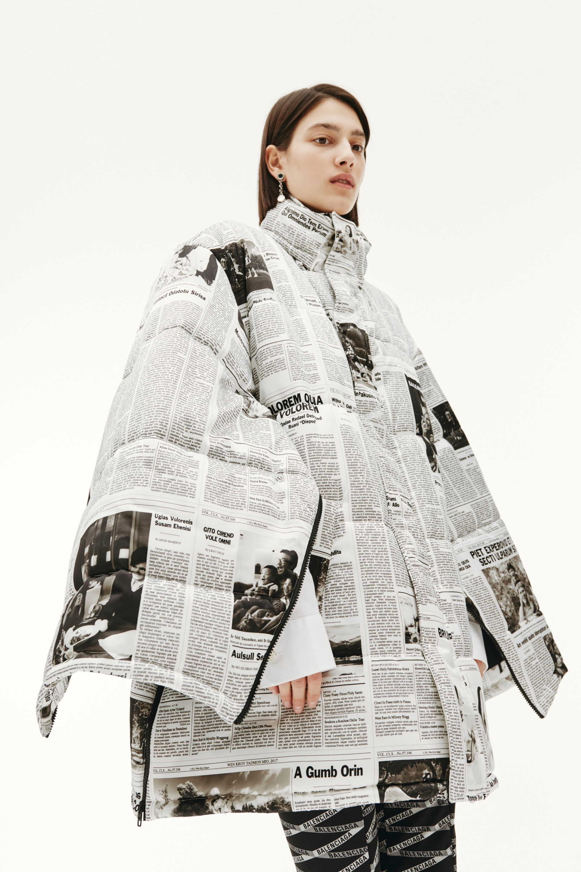 Balenciaga Куртка с монопринтом