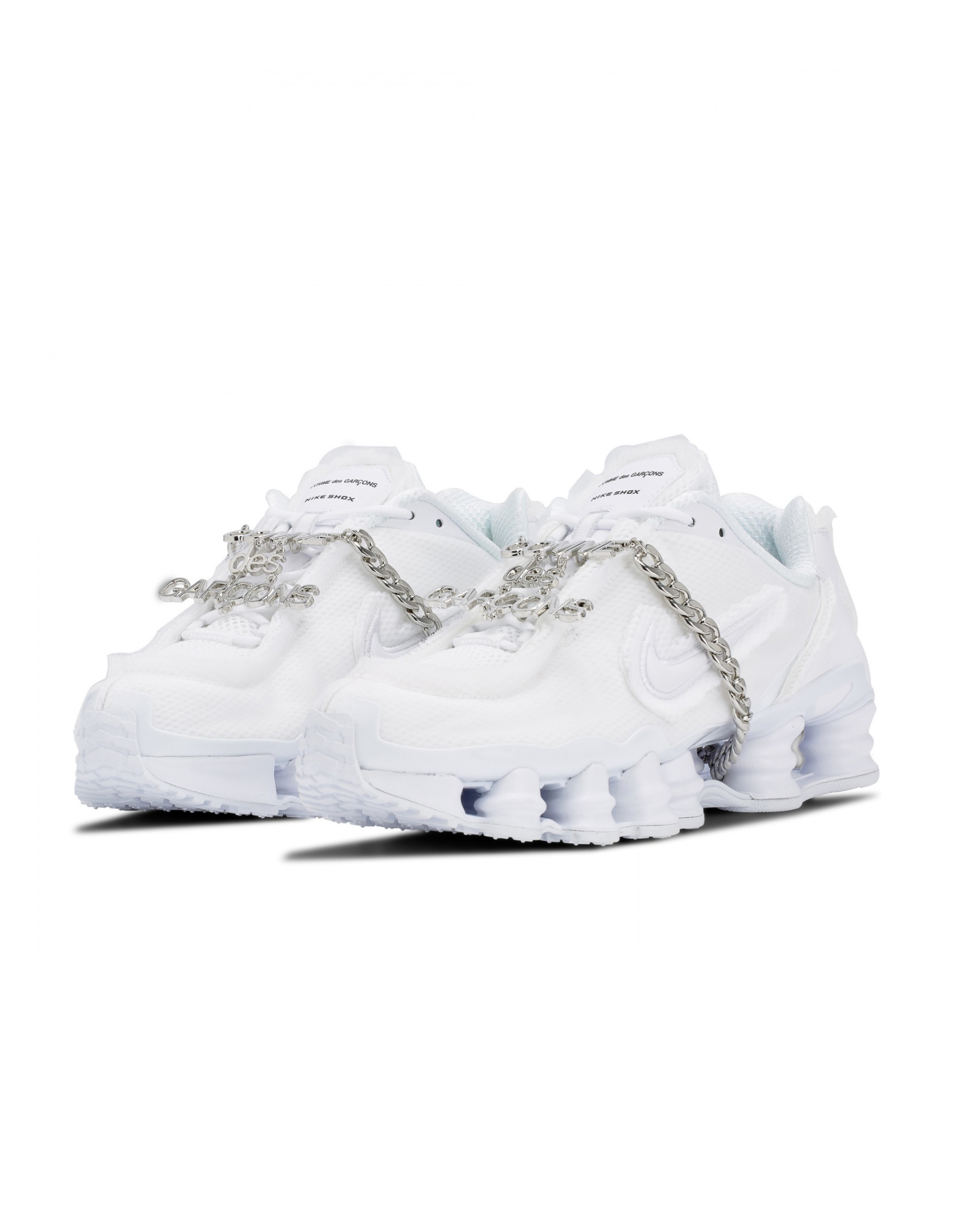 Comme des Garcons Белые кроссовки Nike Shox TL