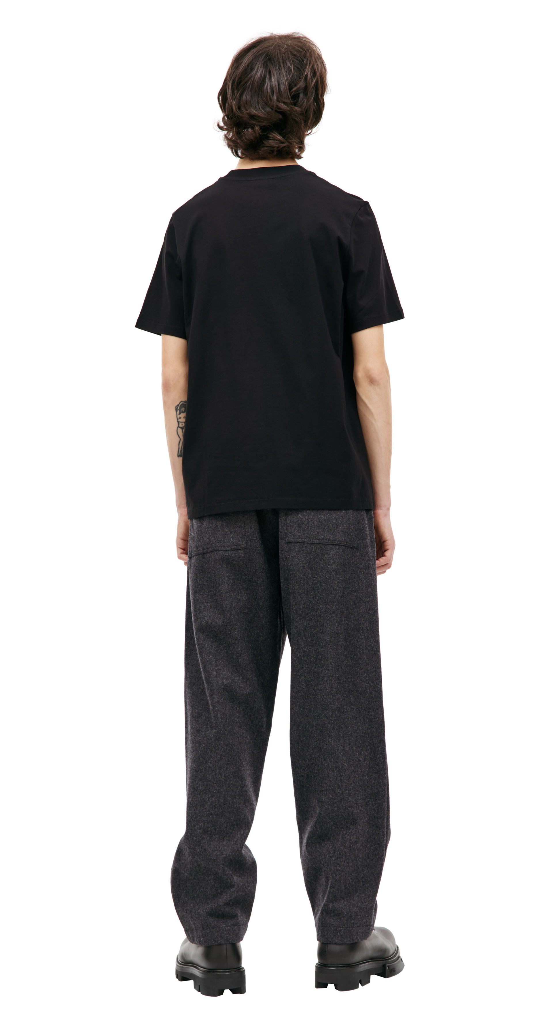 Jil Sander Черная базовая футболка