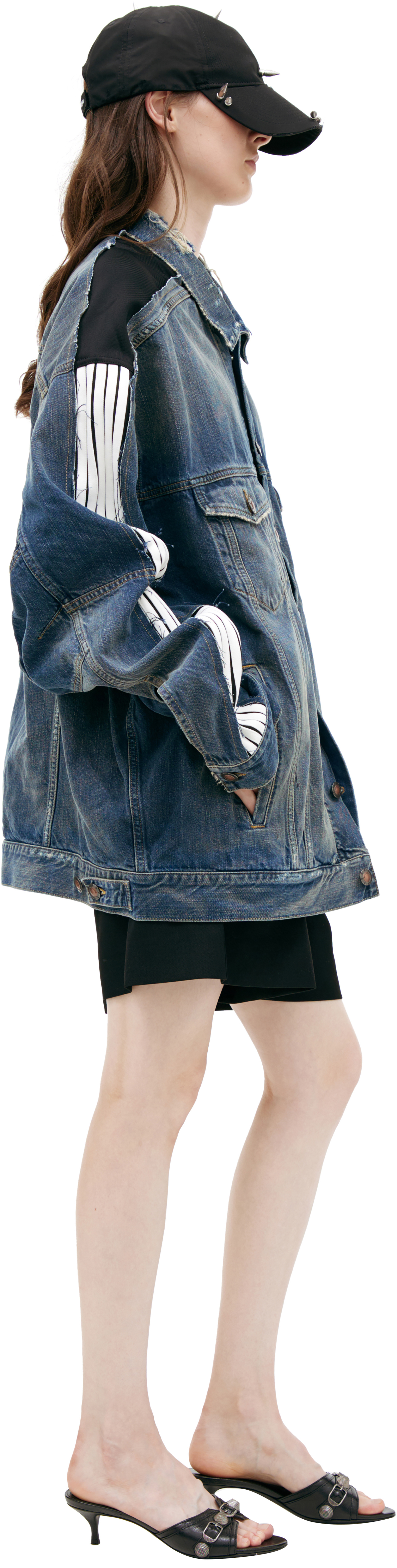 Balenciaga Джинсовая куртка с лампасами