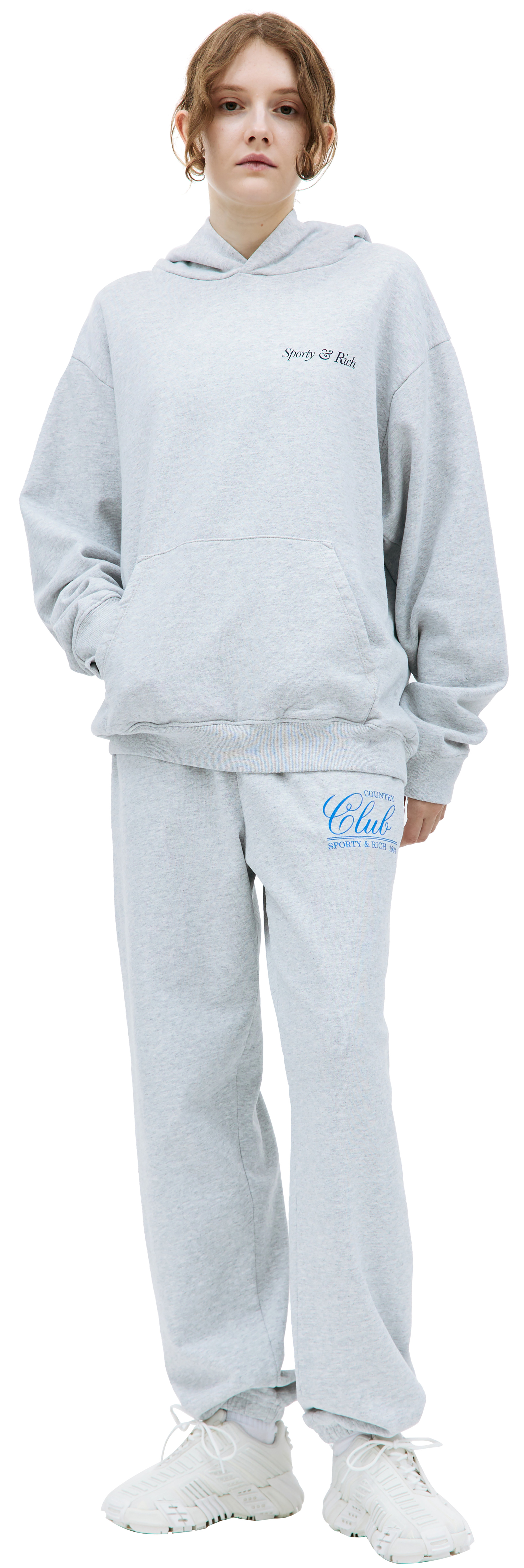 SPORTY & RICH Худи с принтом \'Health & Wellness Club\'