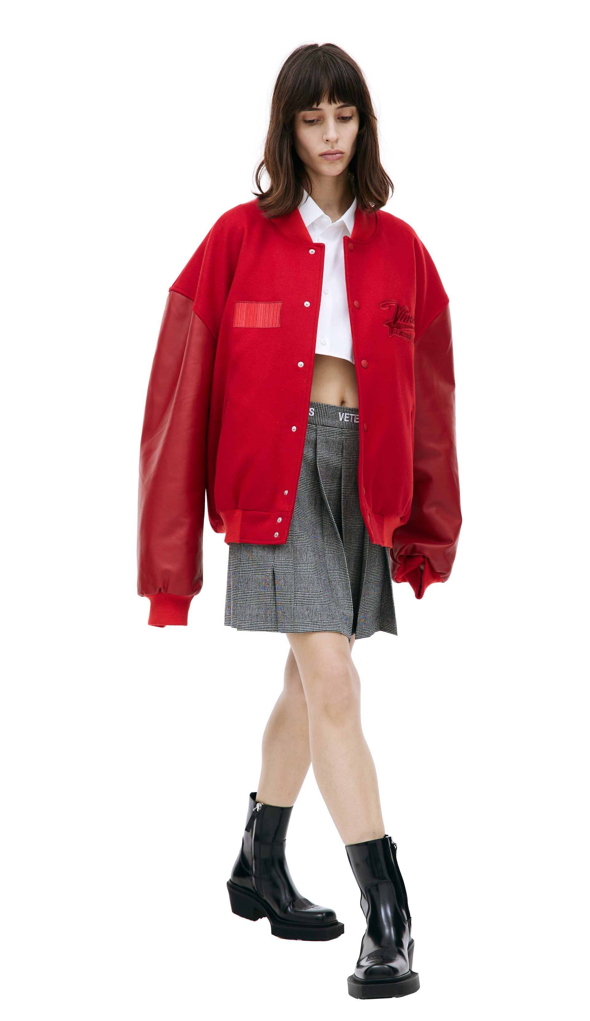 VTMNTS Комбинированный бомбер с нашивкой