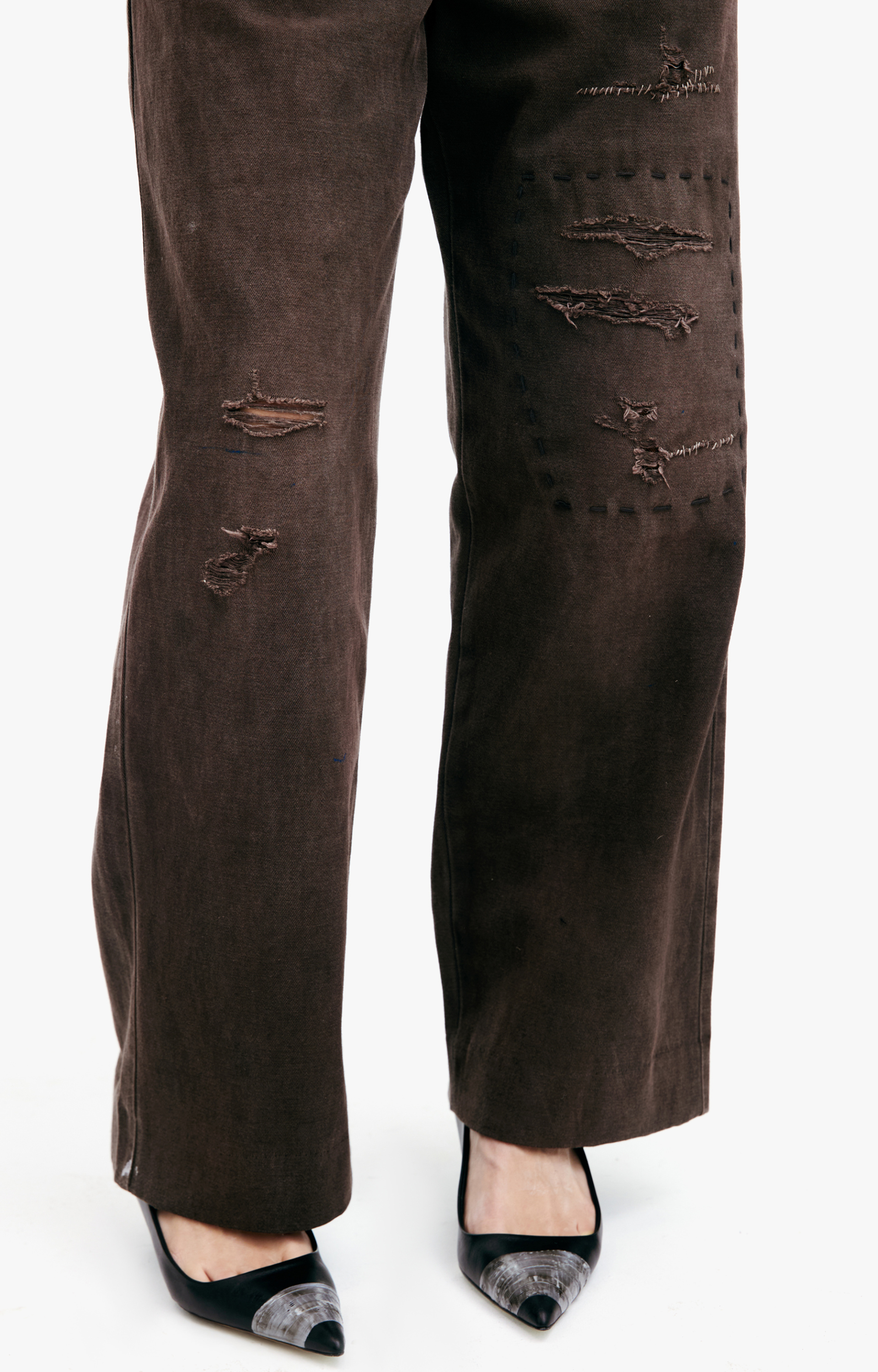 Enfants Riches Déprimés Брюки из хлопка и льна