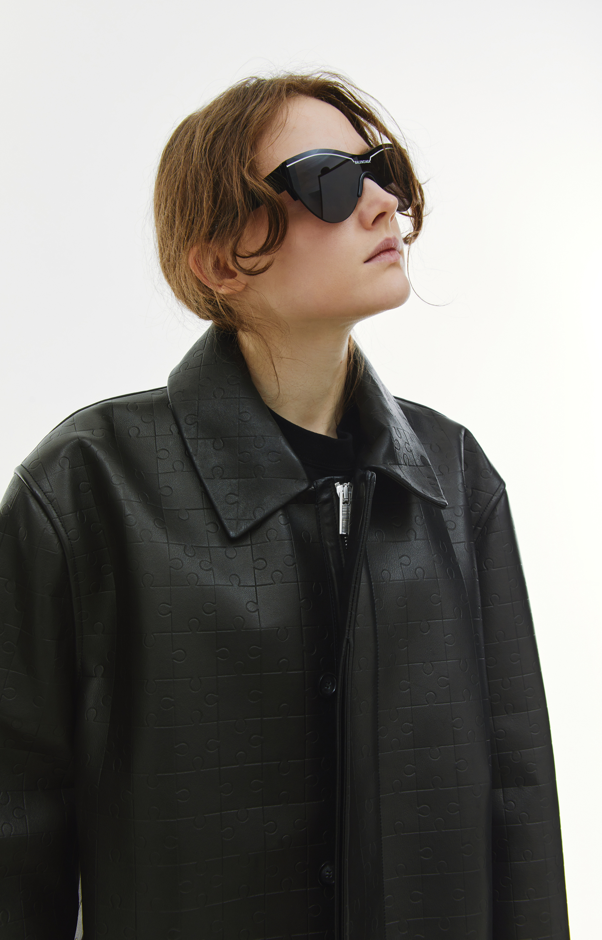 VTMNTS Кожаное оверсайз пальто