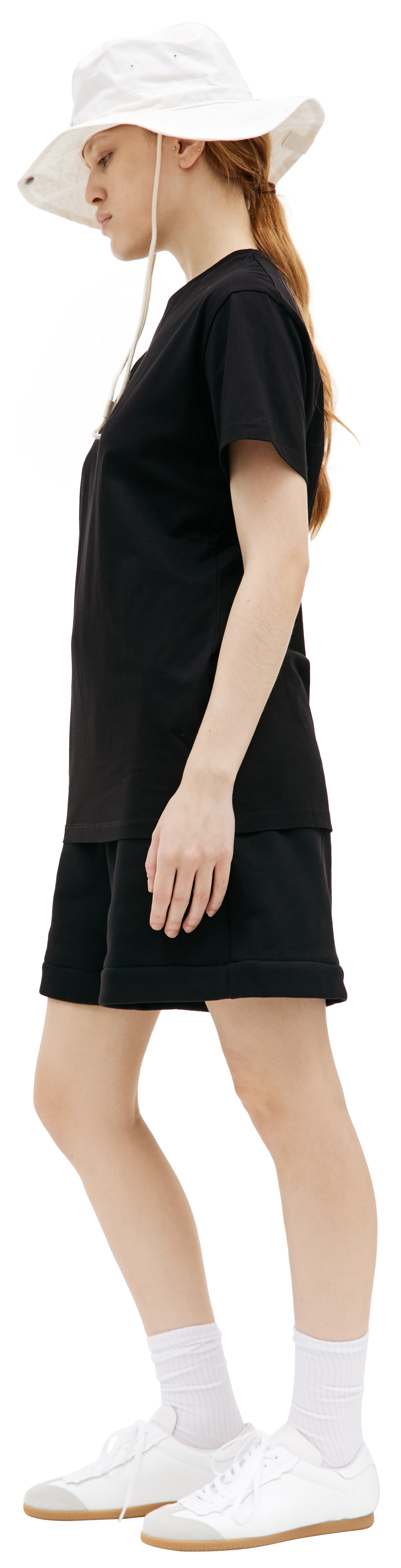 Jil Sander Черная базовая футболка