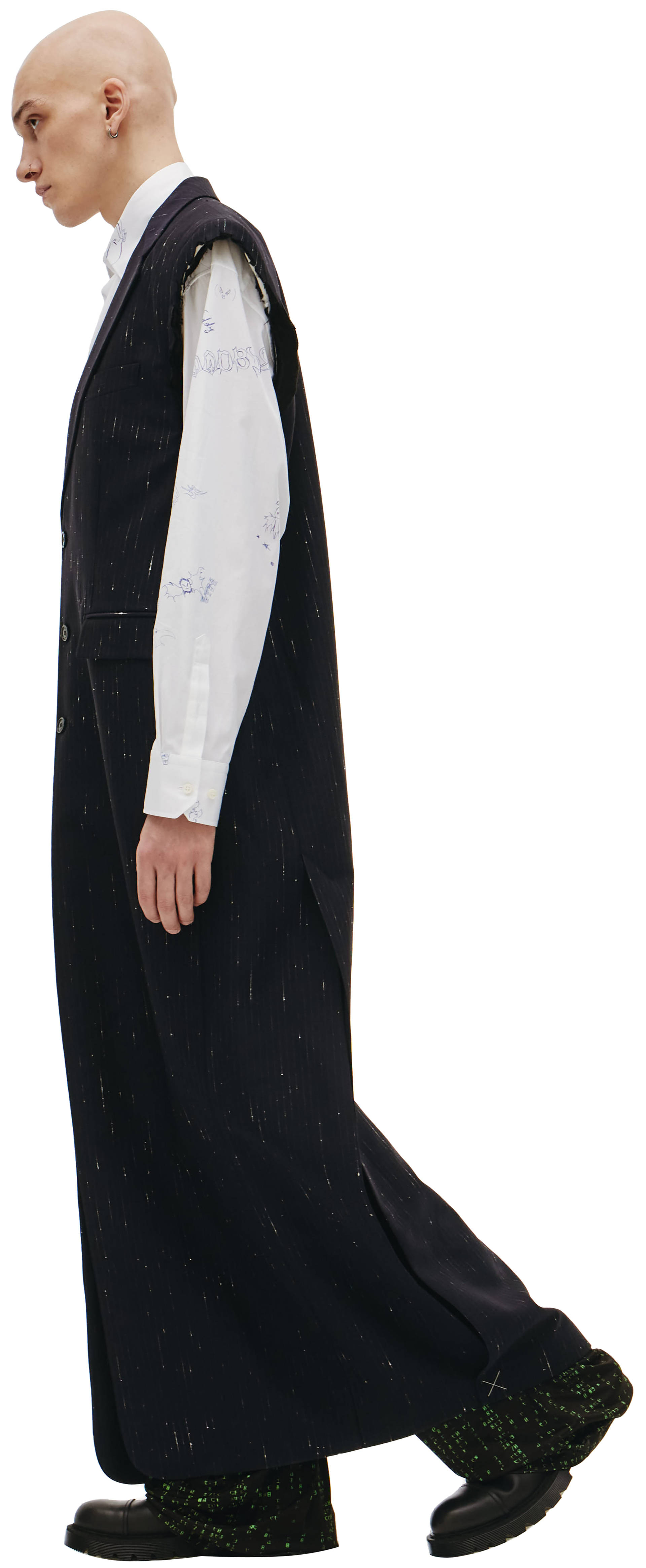 VETEMENTS Длинный пиджак без рукавов