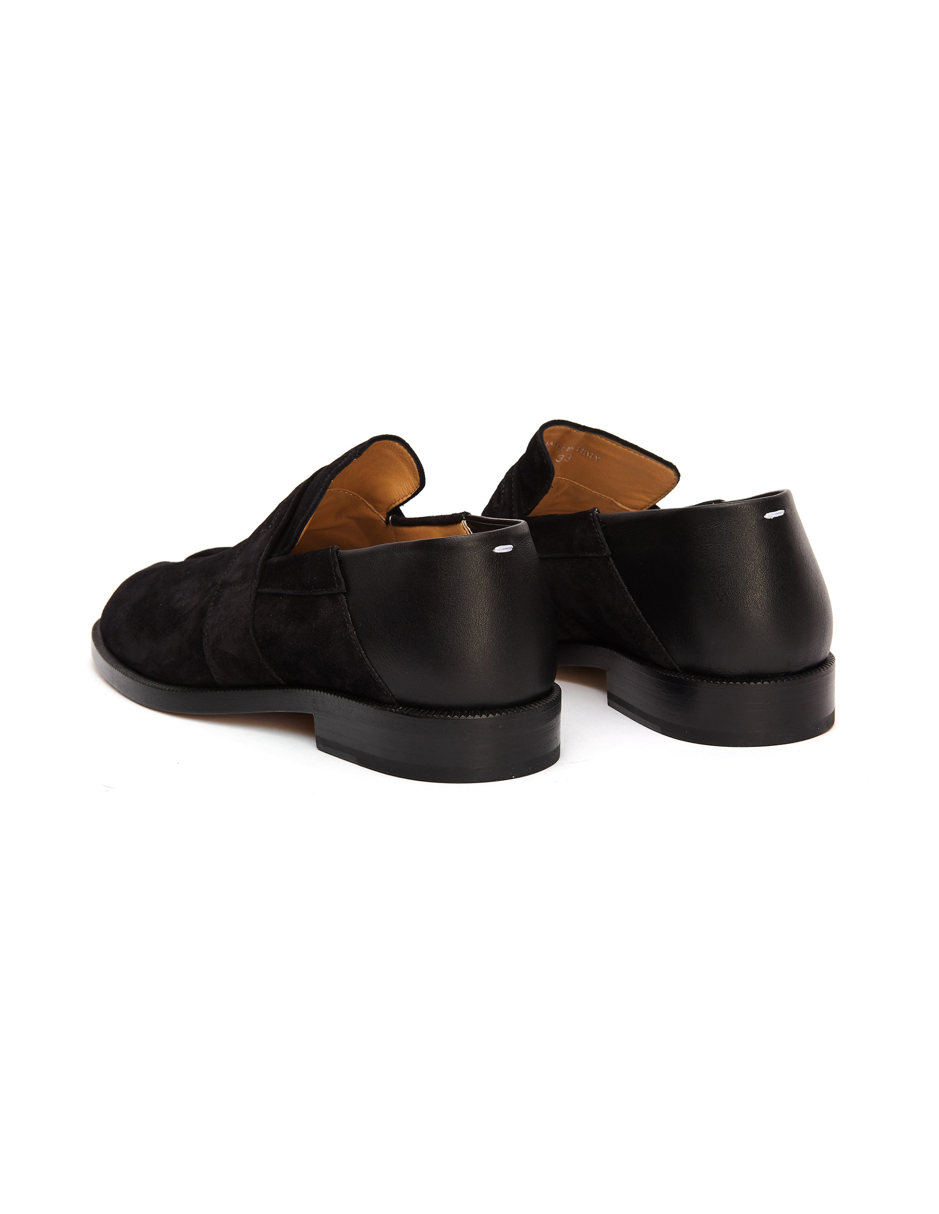 Maison Margiela Лоферы Tabi из микса замши и кожи