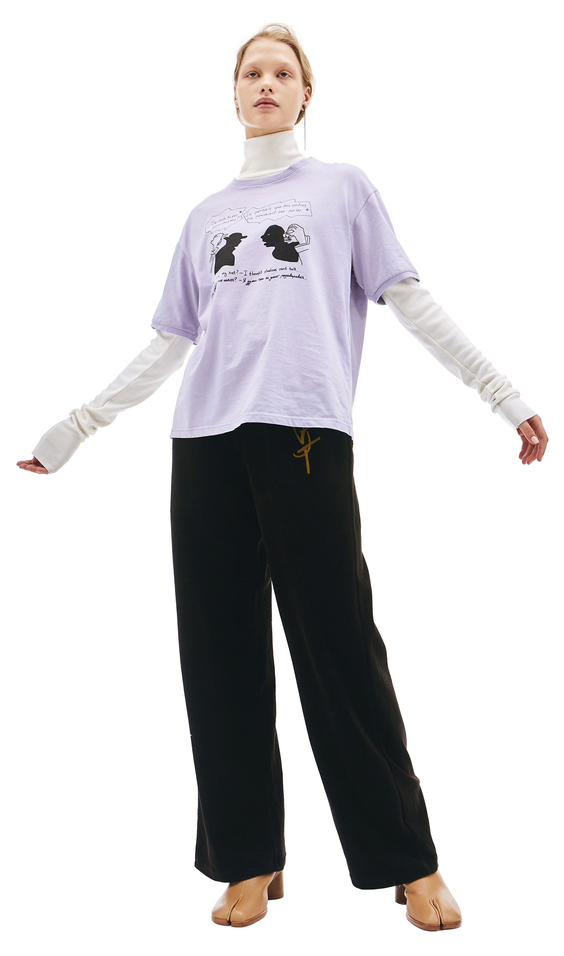 Vojettes Хлопковая футболка с принтом Диалог