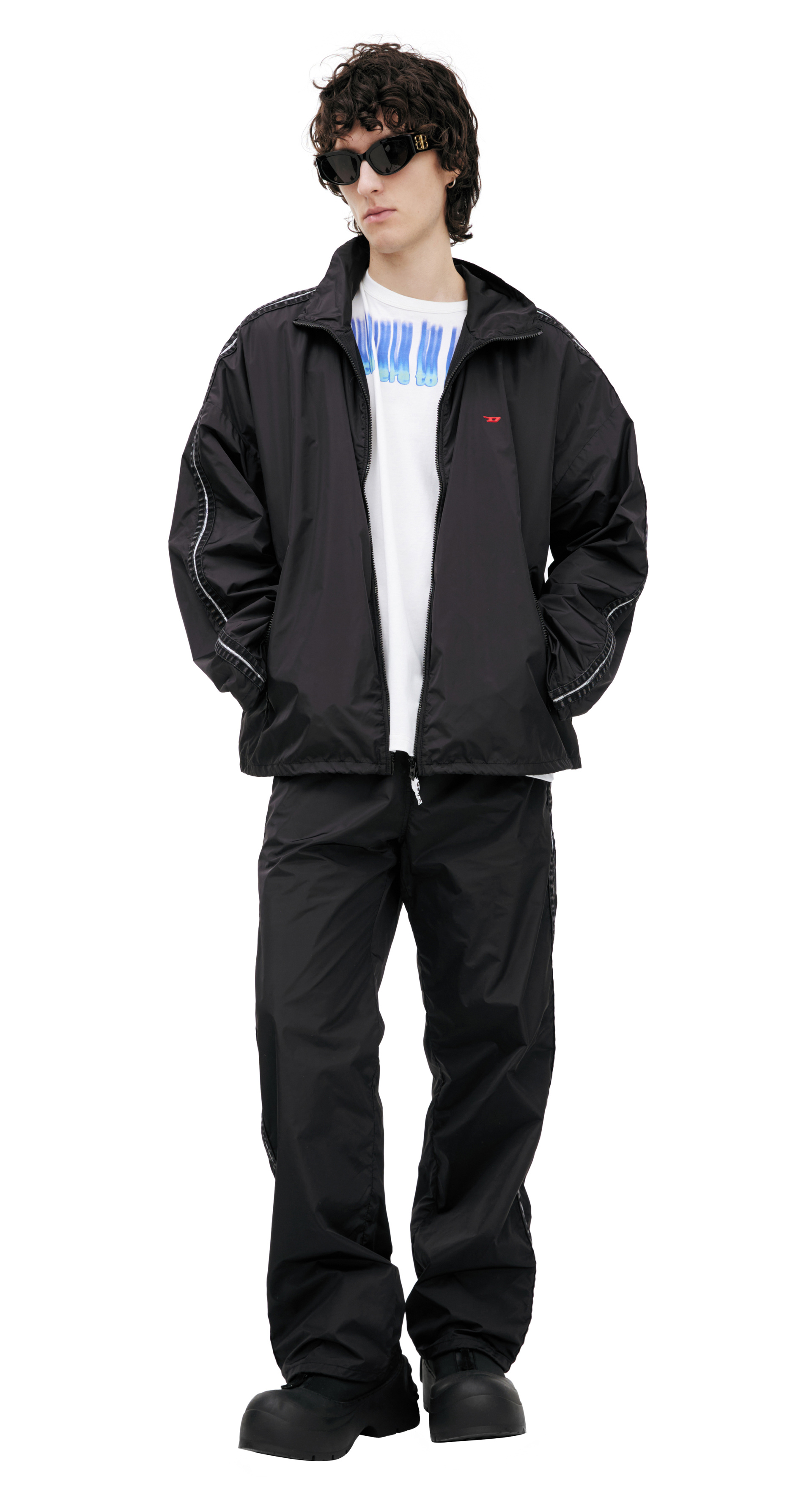 Diesel Черная куртка с логотипом