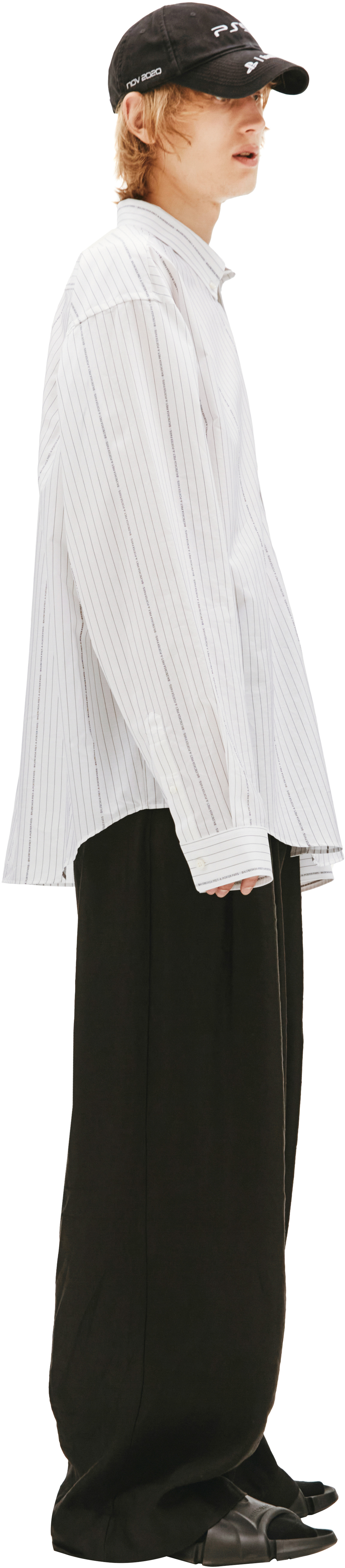 Balenciaga Белая оверсайз рубашка