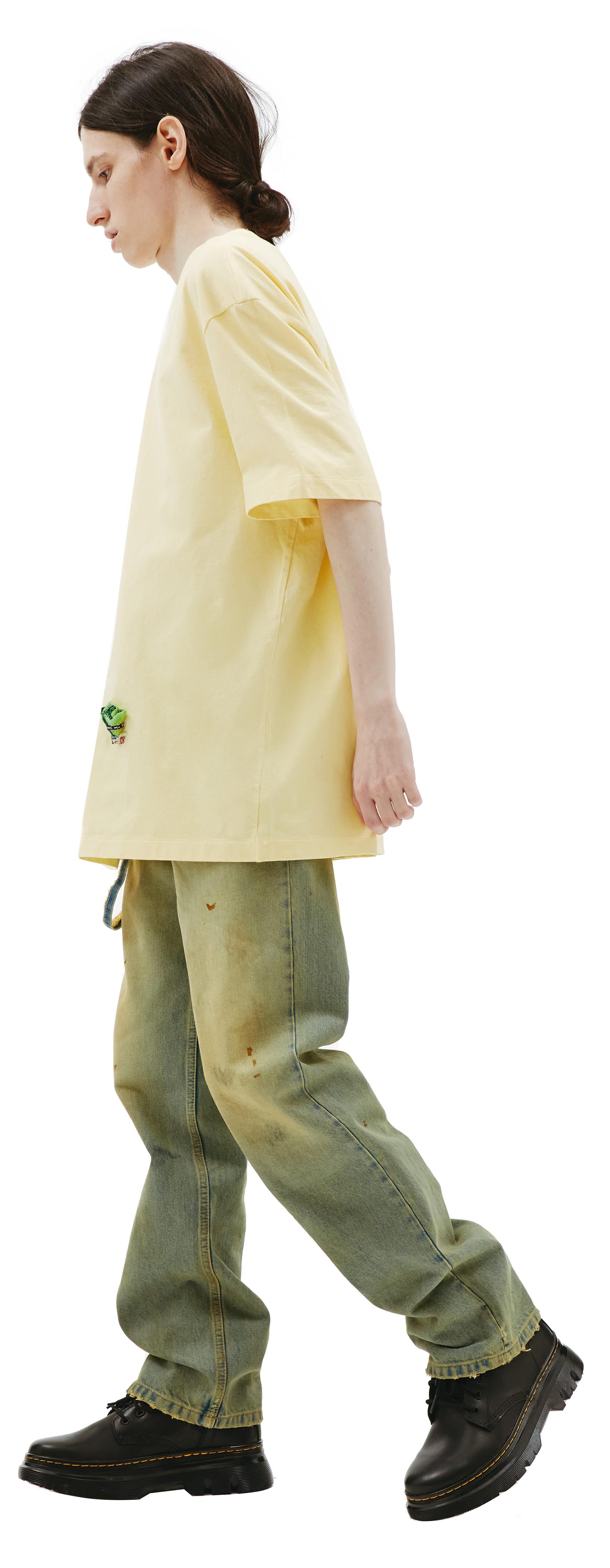 Doublet Футболка из хлопка с нашивкой