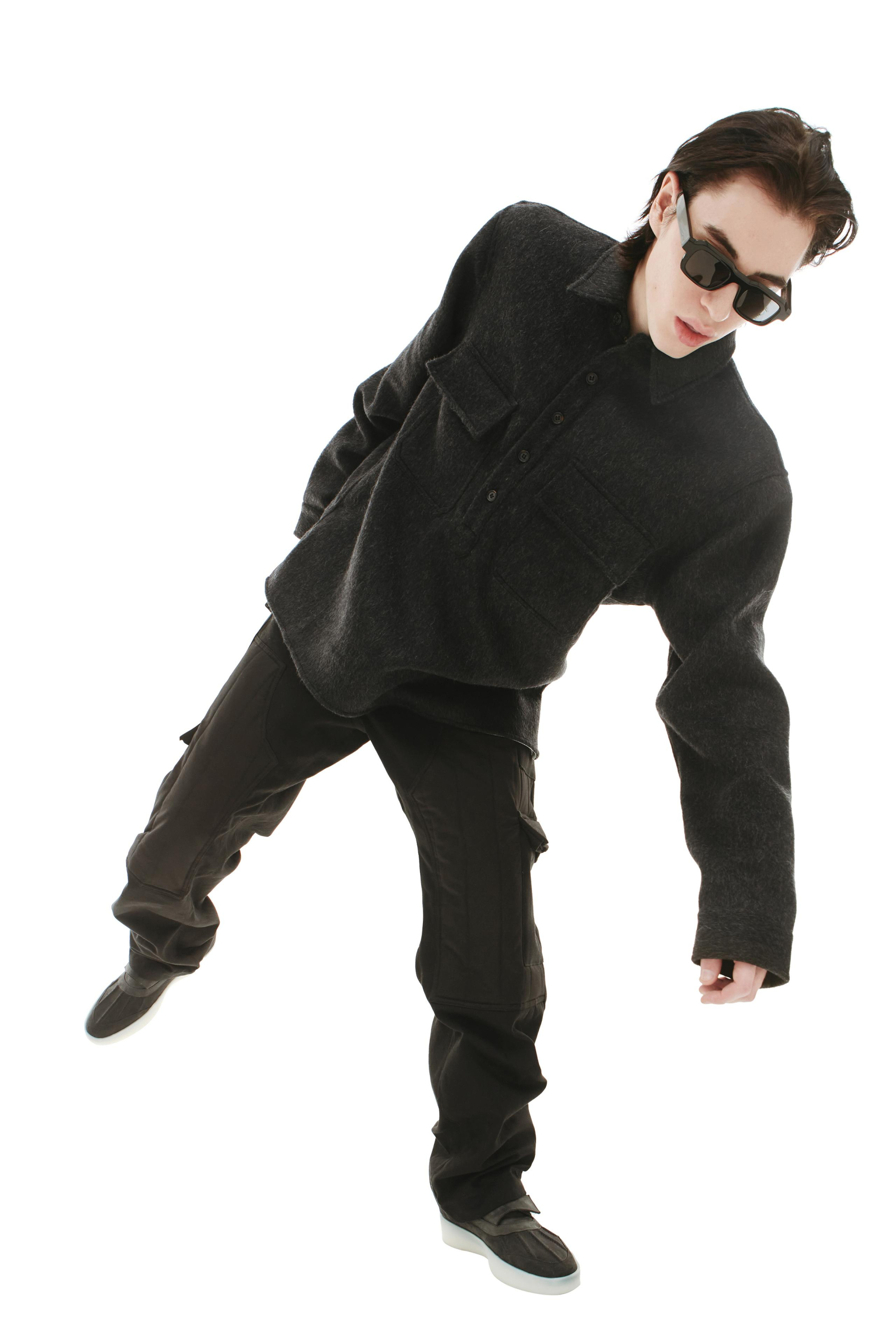 BTFL Шерстяная рубашка с карманами