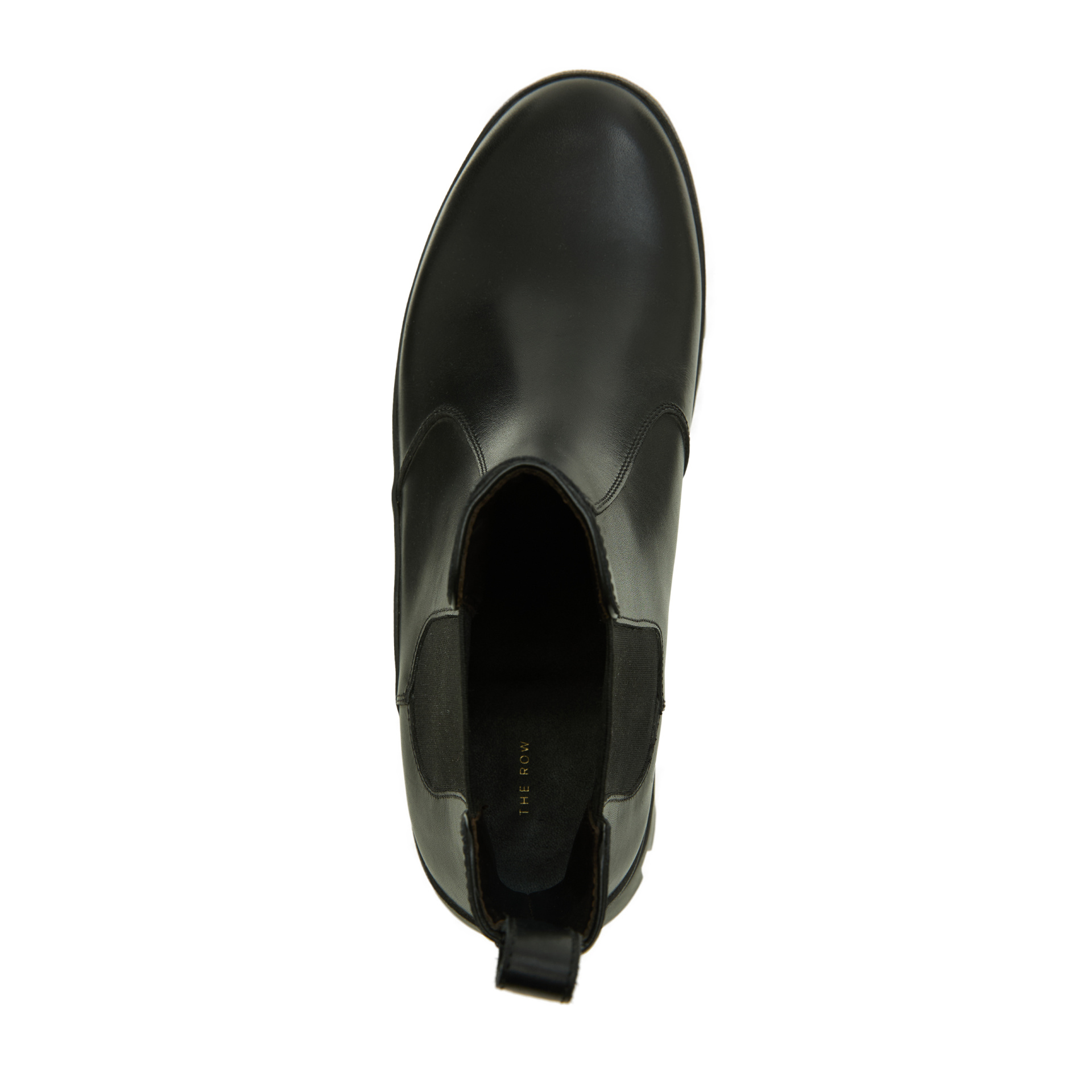 The Row Черные ботинки челси из кожи