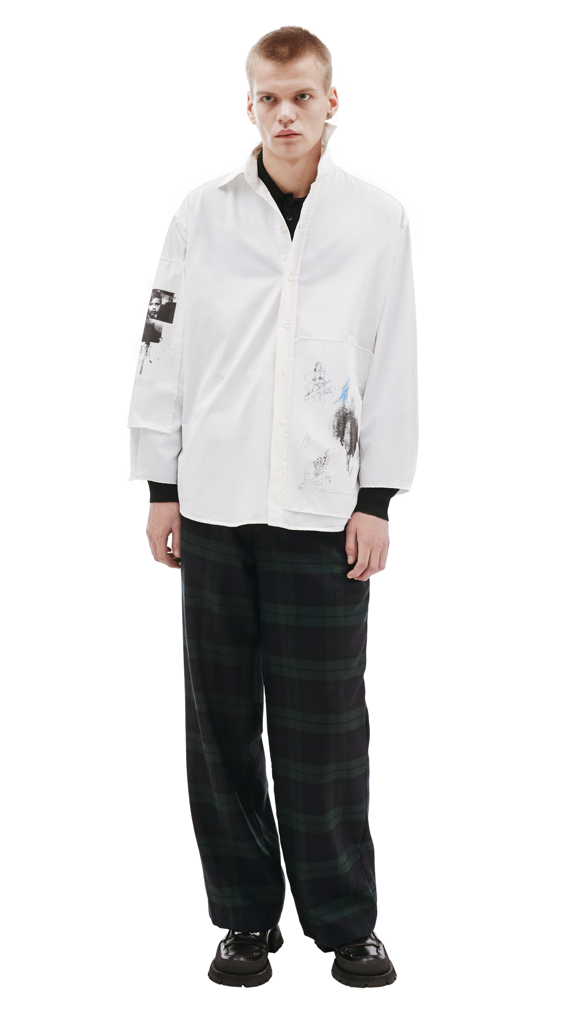 Enfants Riches Déprimés Рубашка с патчами ERD X SV