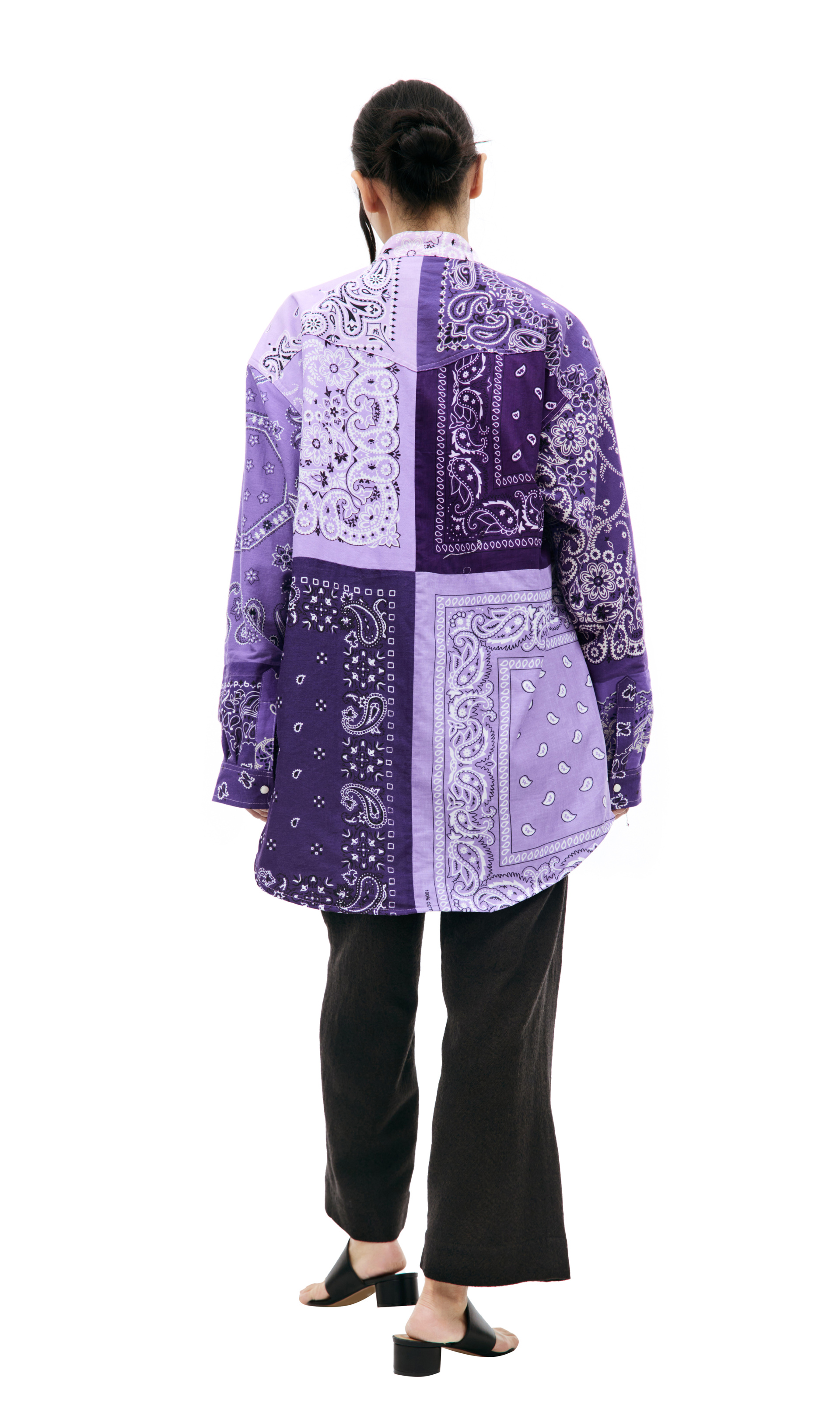 Children of the discordance Рубашка на кнопках с принтом пейсли