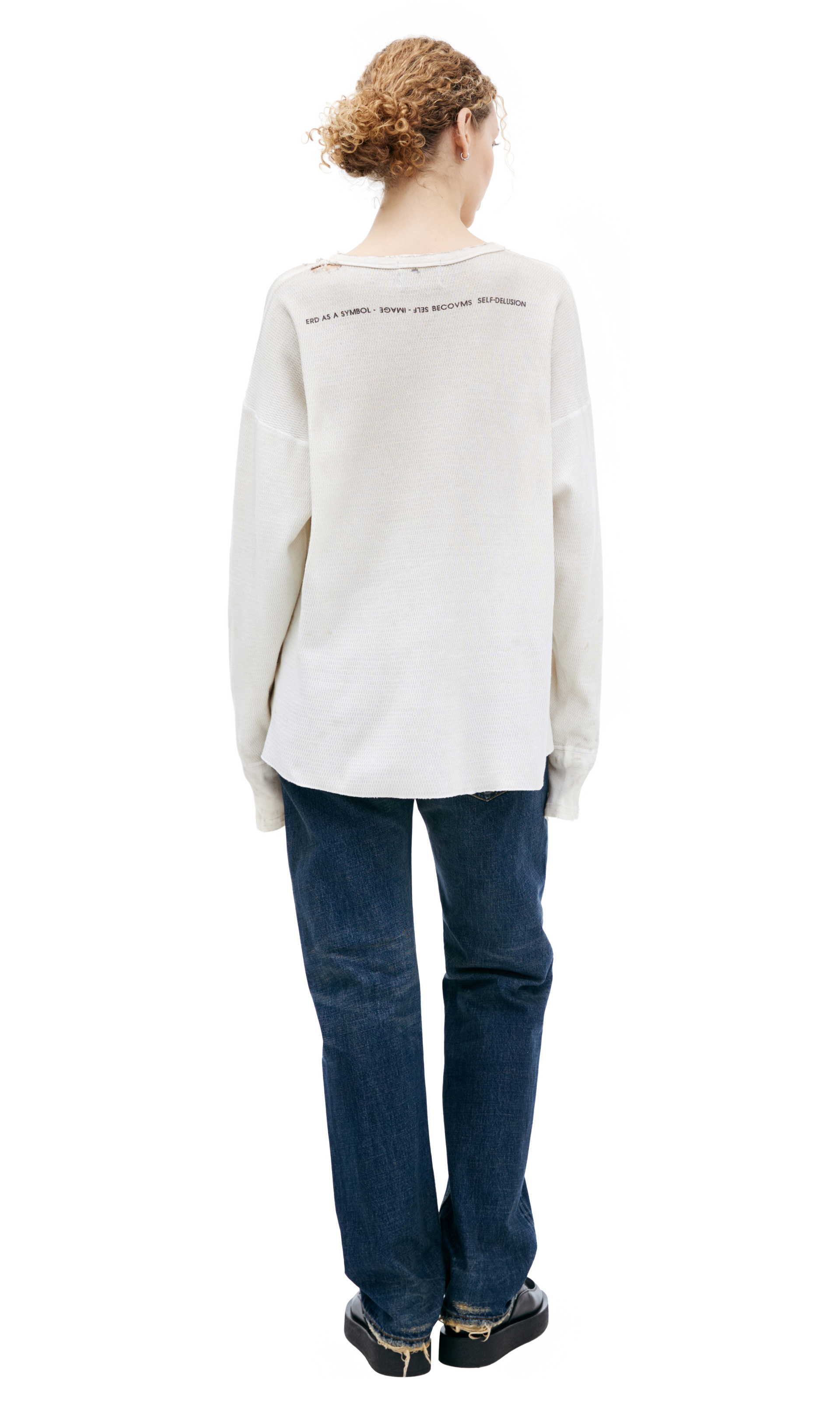 Enfants Riches Déprimés Белый лонгслив с принтом