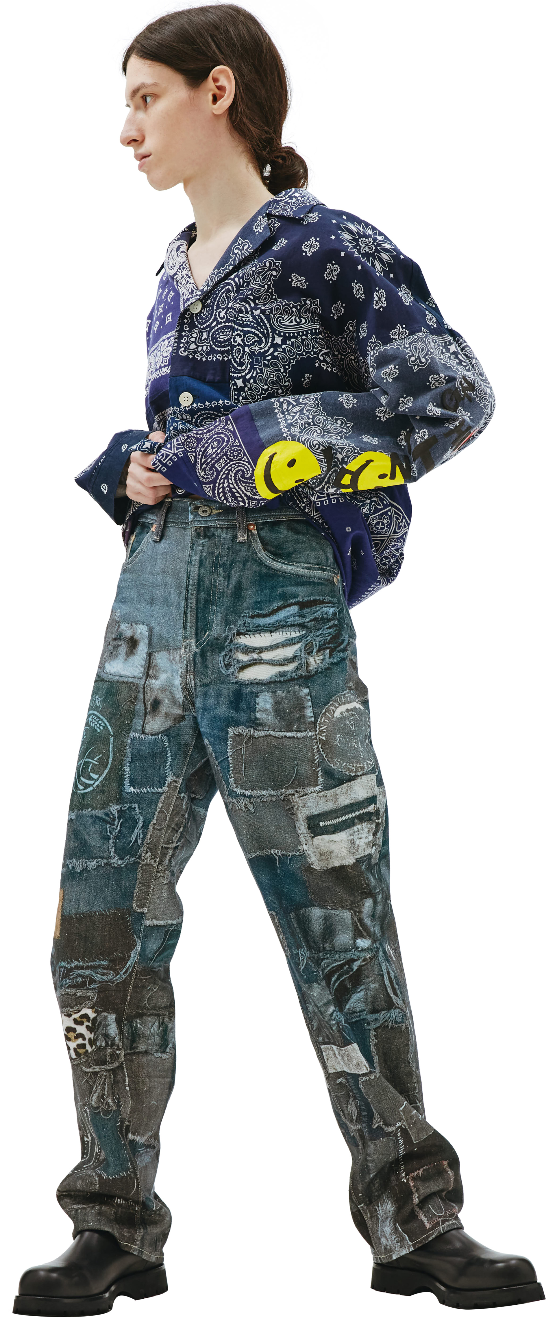 Doublet Прямые джинсы с фотопринтом