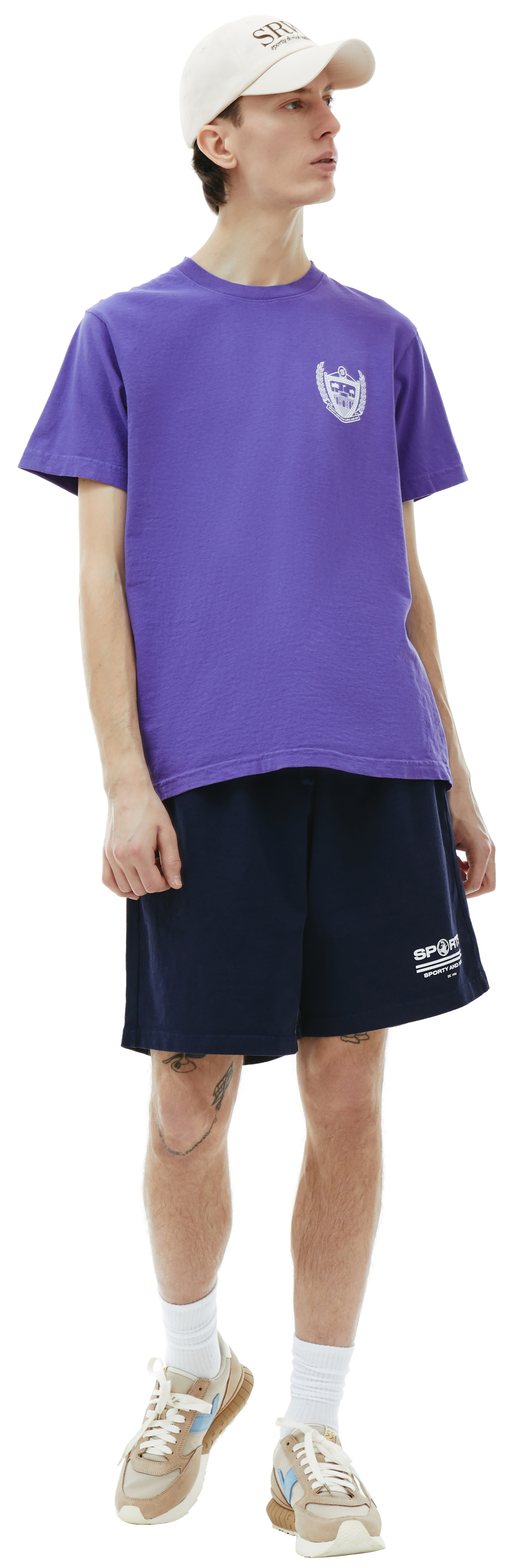 SPORTY & RICH Хлопковая футболка Beverly Hills