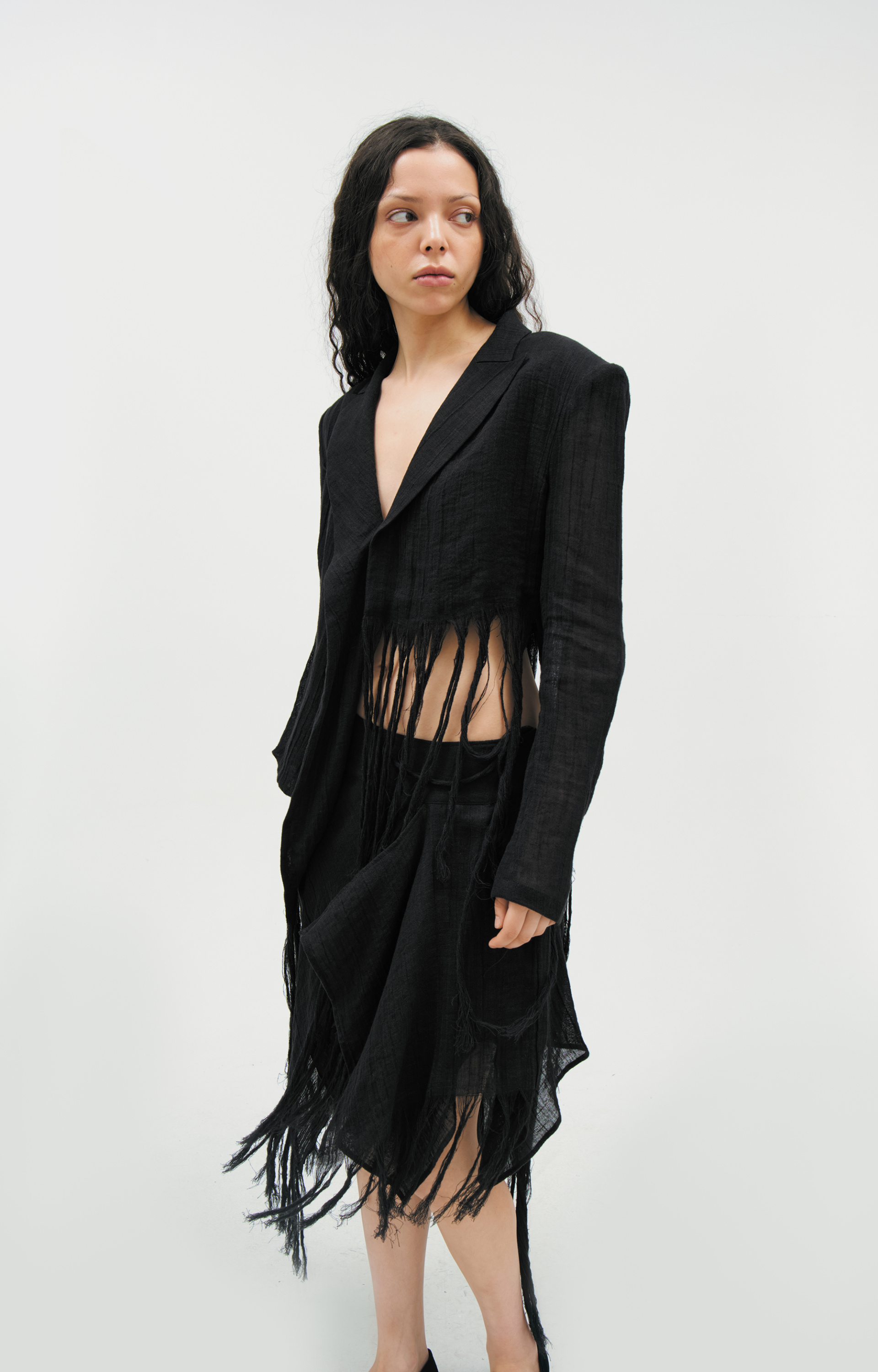 Yohji Yamamoto Асимметричный жакет