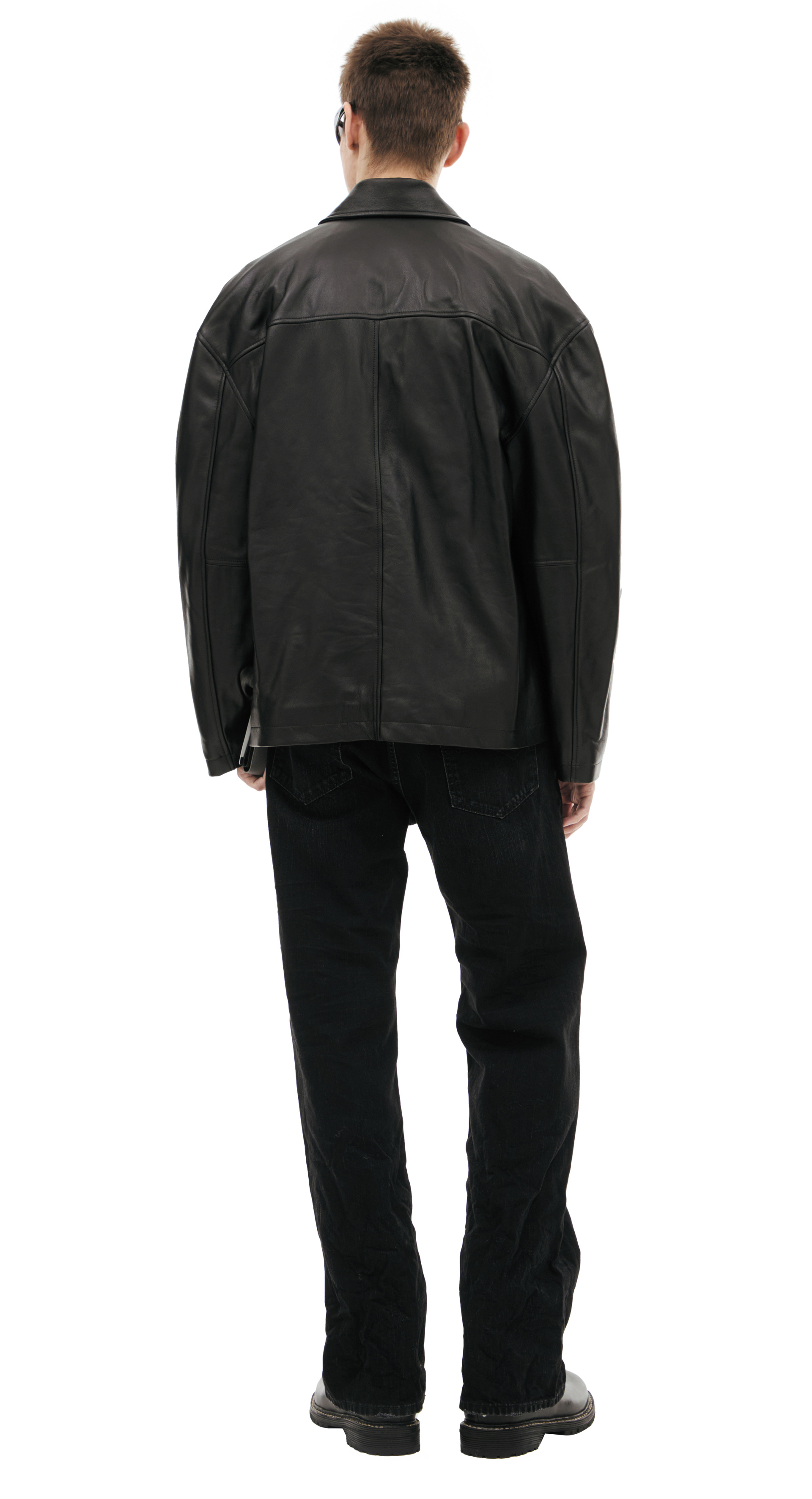 Balenciaga Черная куртка из кожи