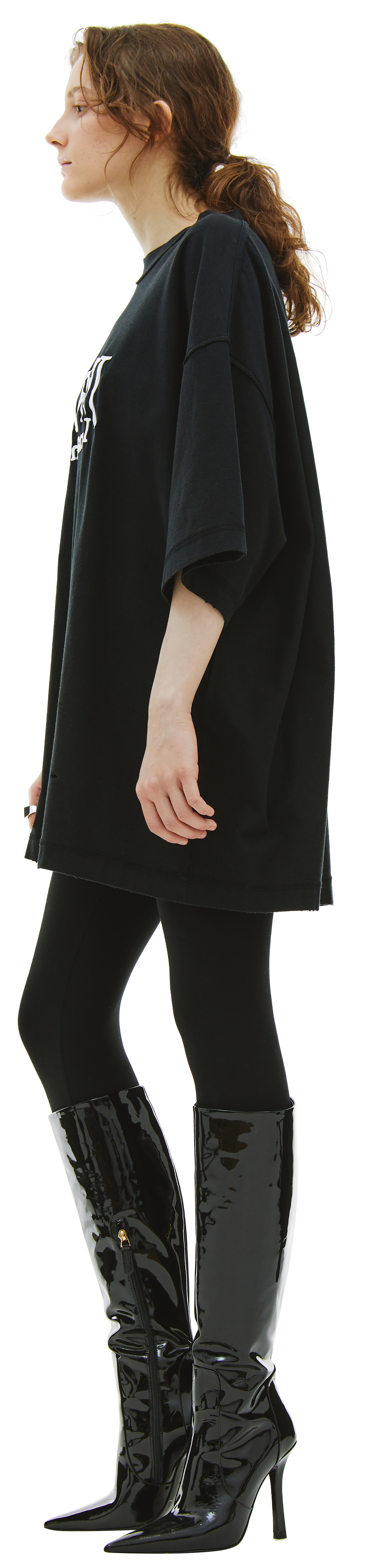 VETEMENTS Рваная футболка JERK