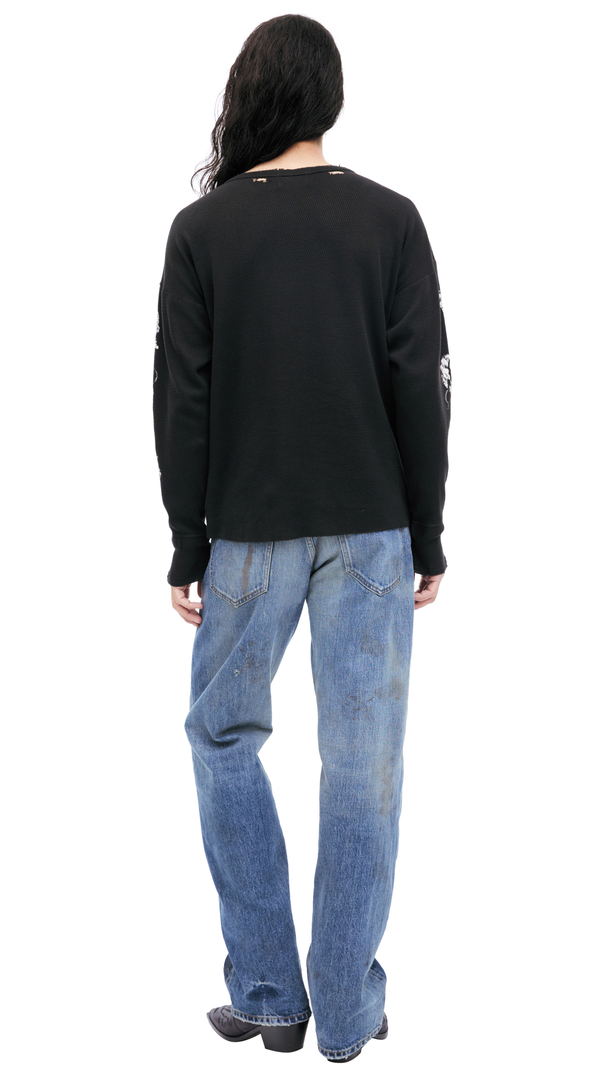 Enfants Riches Déprimés Лонгслив с вышивкой на рукавах