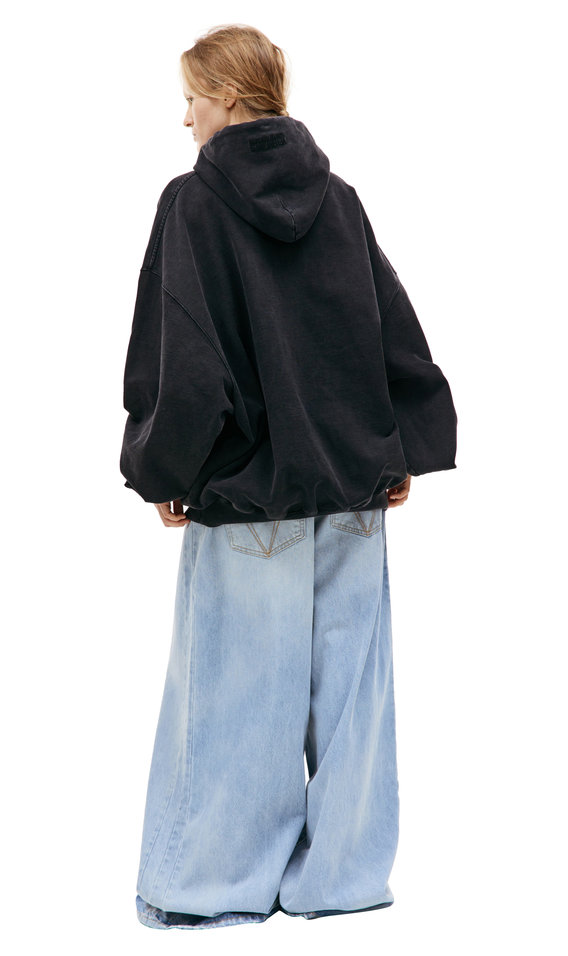 VETEMENTS Черное худи с принтом XES