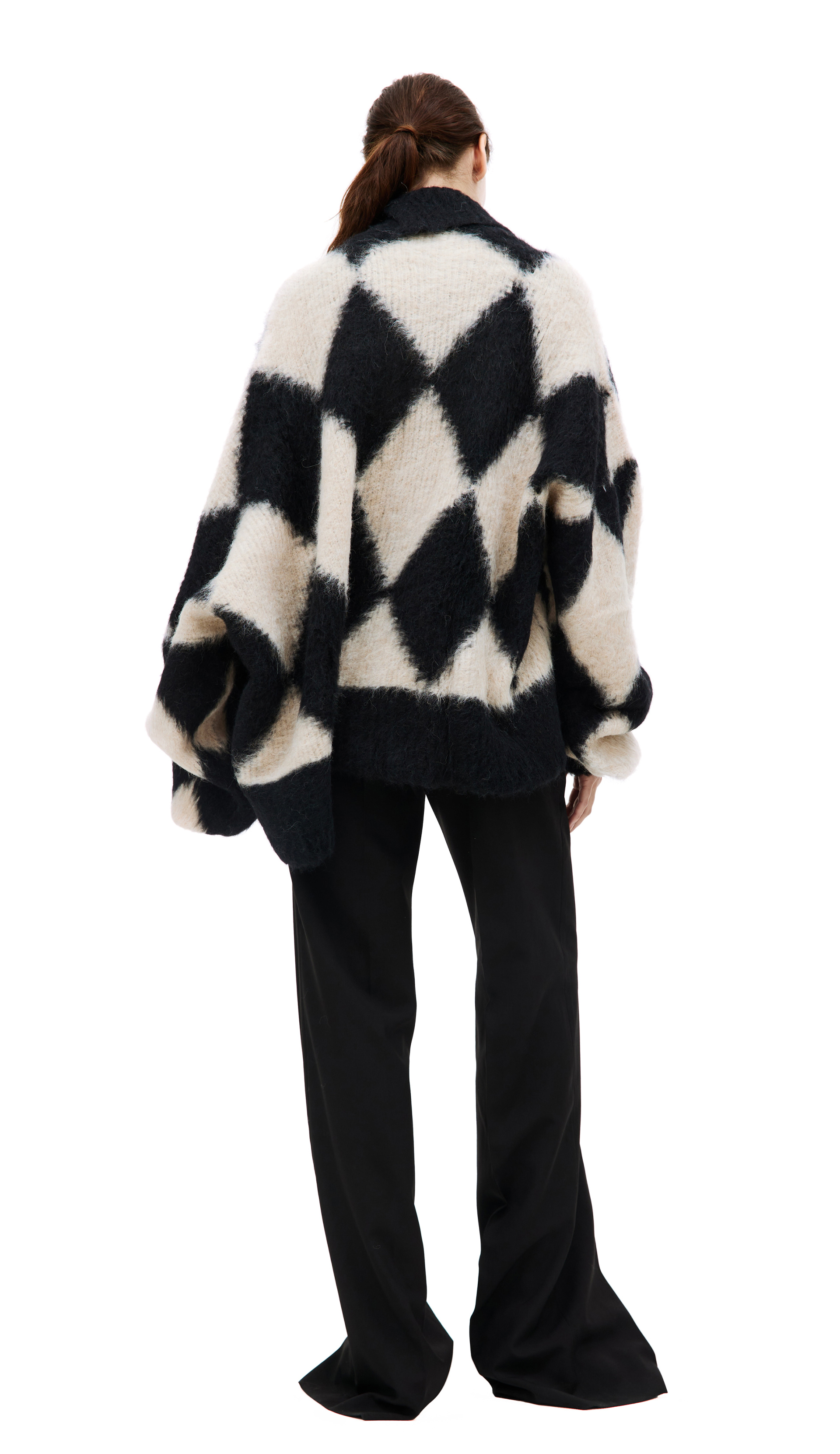 QUIRA Оверсайз свитер с высоким воротником