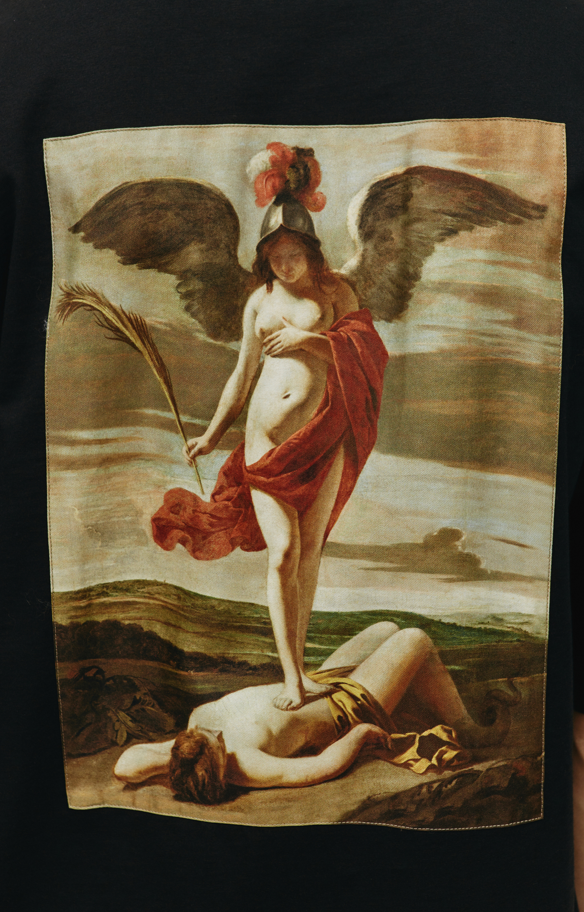 OAMC Рубашка OAMC x Louvre с шелковым патчем