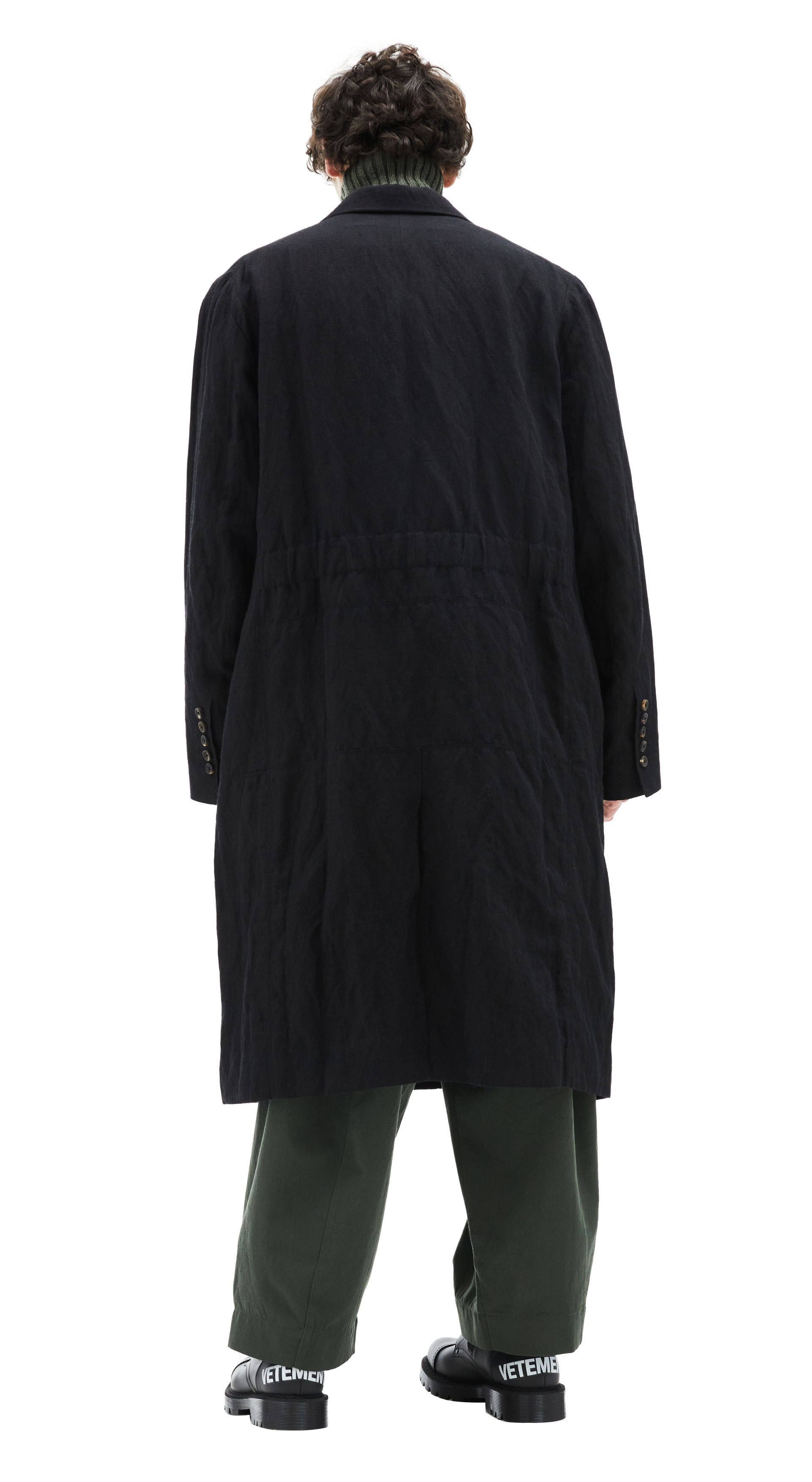 Ziggy Chen Двубортное Оверсайз Пальто