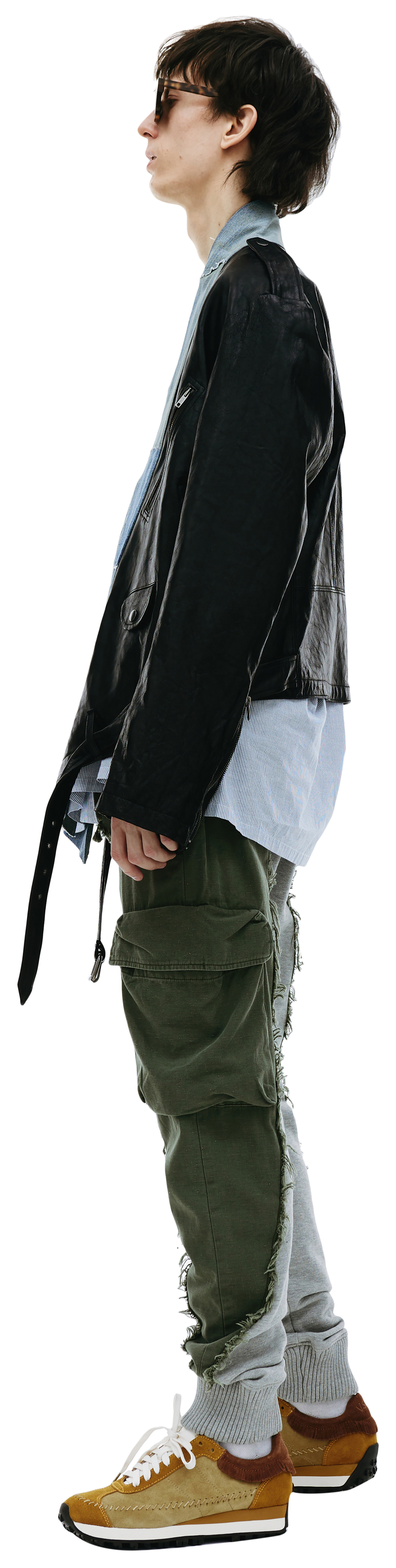 Greg Lauren Комбинированная куртка Brando