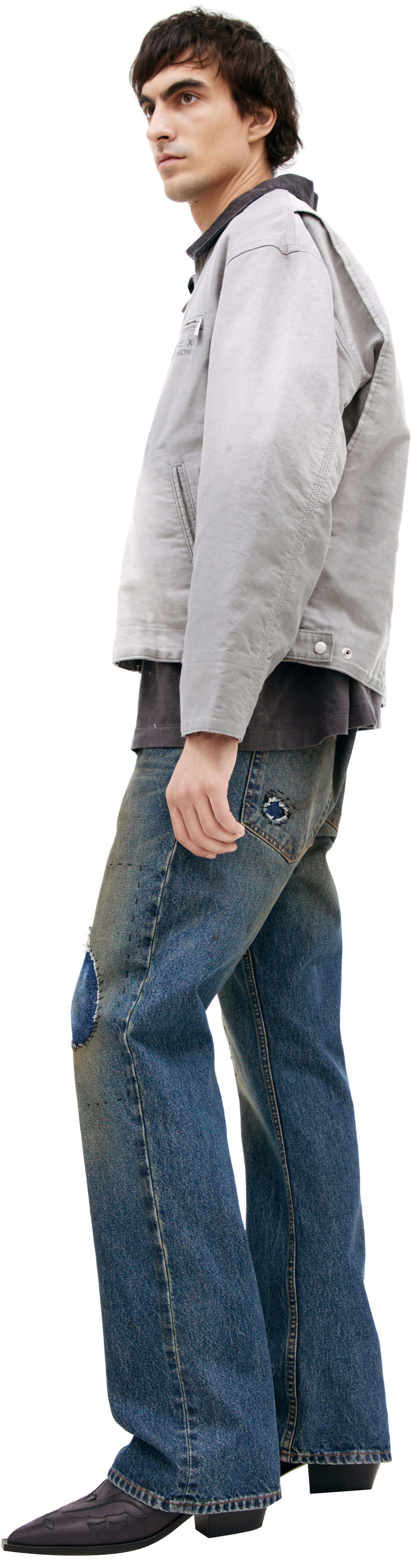 Enfants Riches Déprimés Серая куртка с патчами